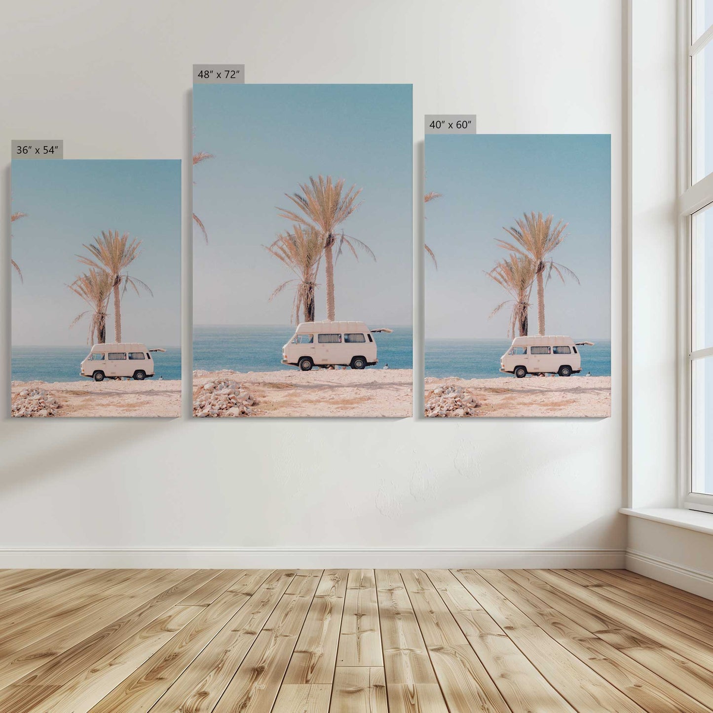 [Color:Stretched Canvas], Image showing the size comparisons