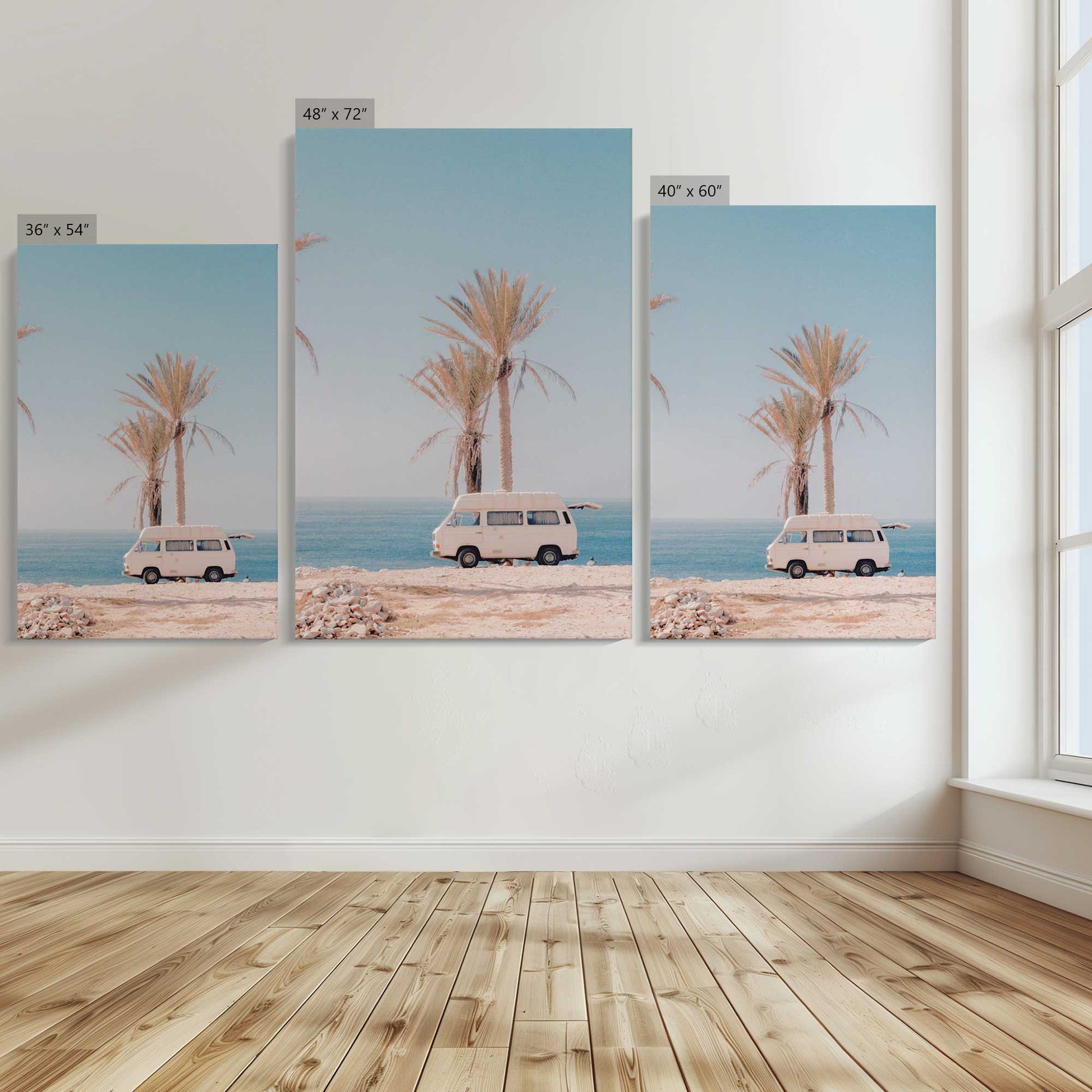 [Color:Stretched Canvas], Image showing the size comparisons