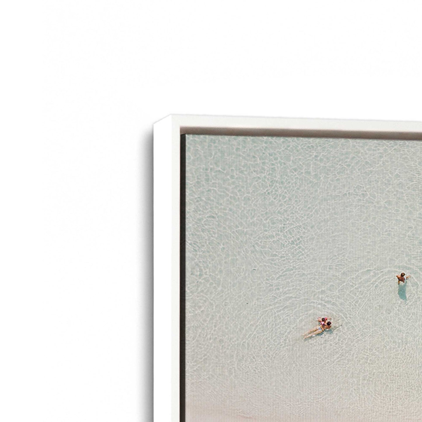 [Color:Opaque White] Picture of art in a White frame at an angle