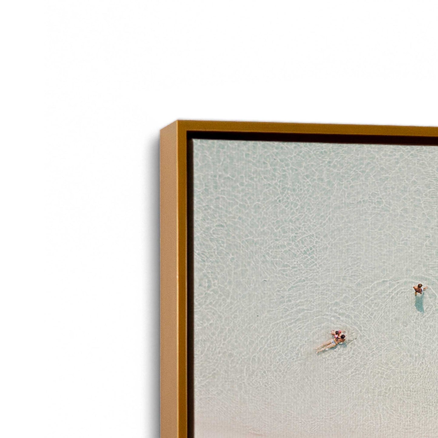 [Color:Polished Gold] Picture of art in a Polished Gold frame at an angle