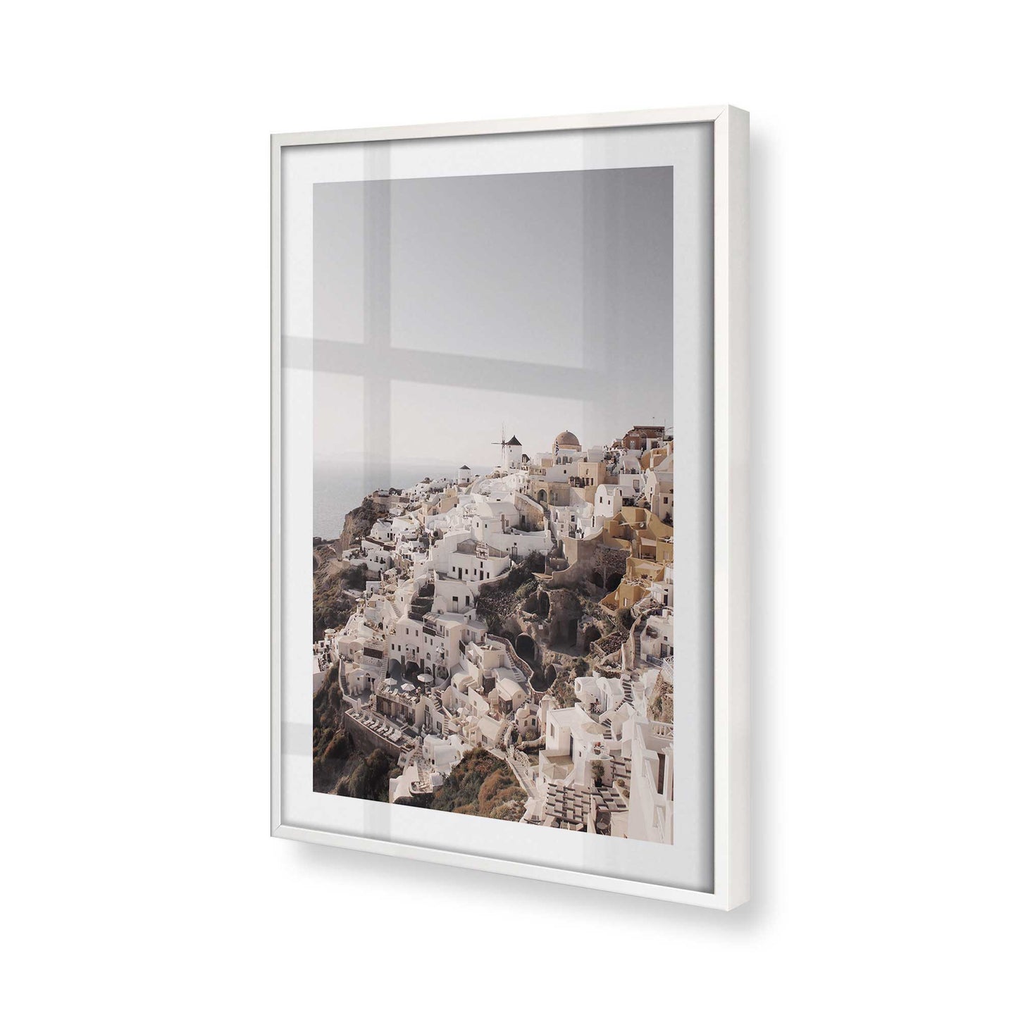 [Color:Opaque White] Picture of art in a Opaque White frame of the corner