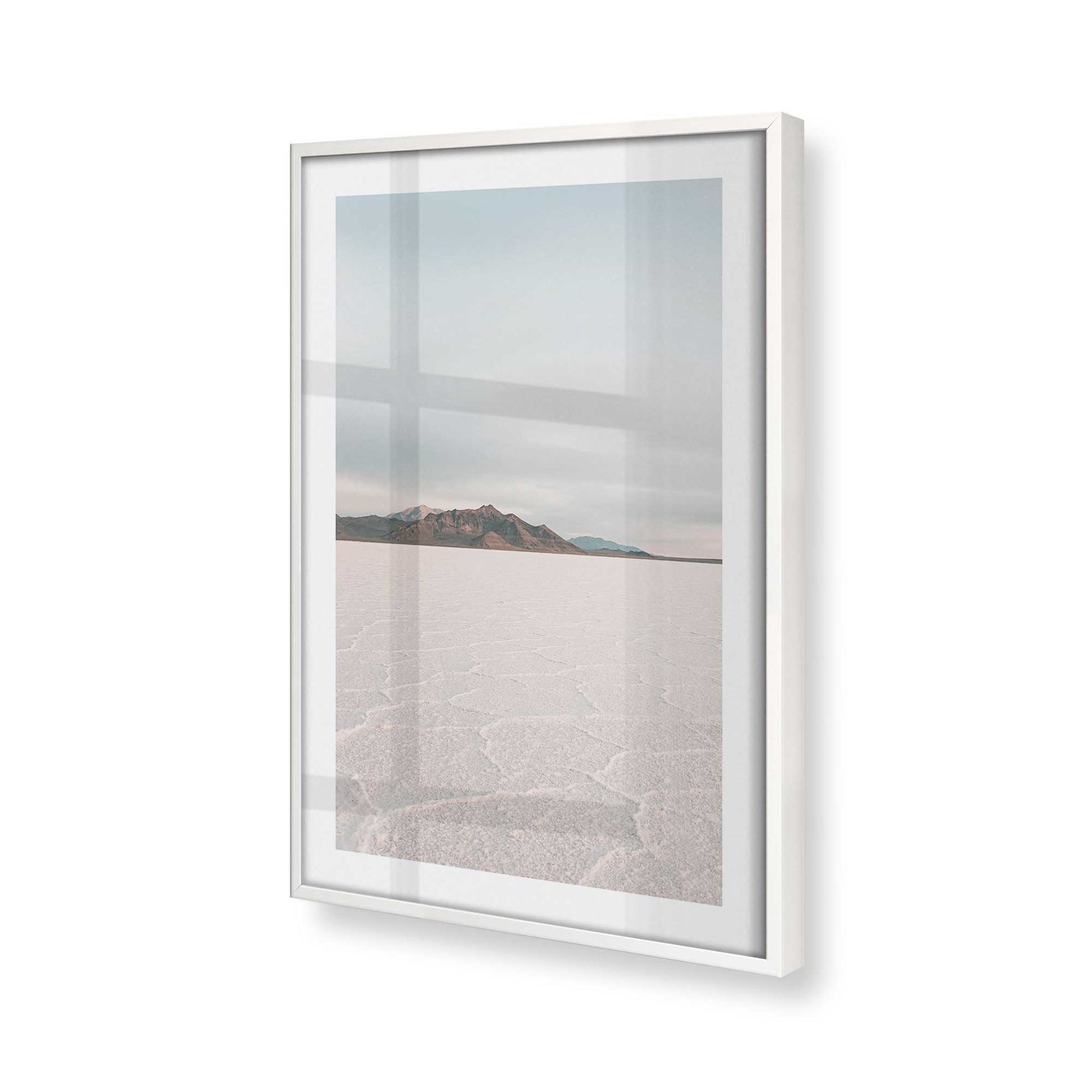 [Color:Opaque White] Picture of art in a Opaque White frame of the corner