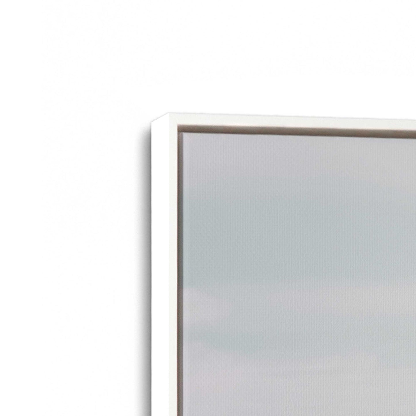 [Color:Opaque White] Picture of art in a White frame at an angle