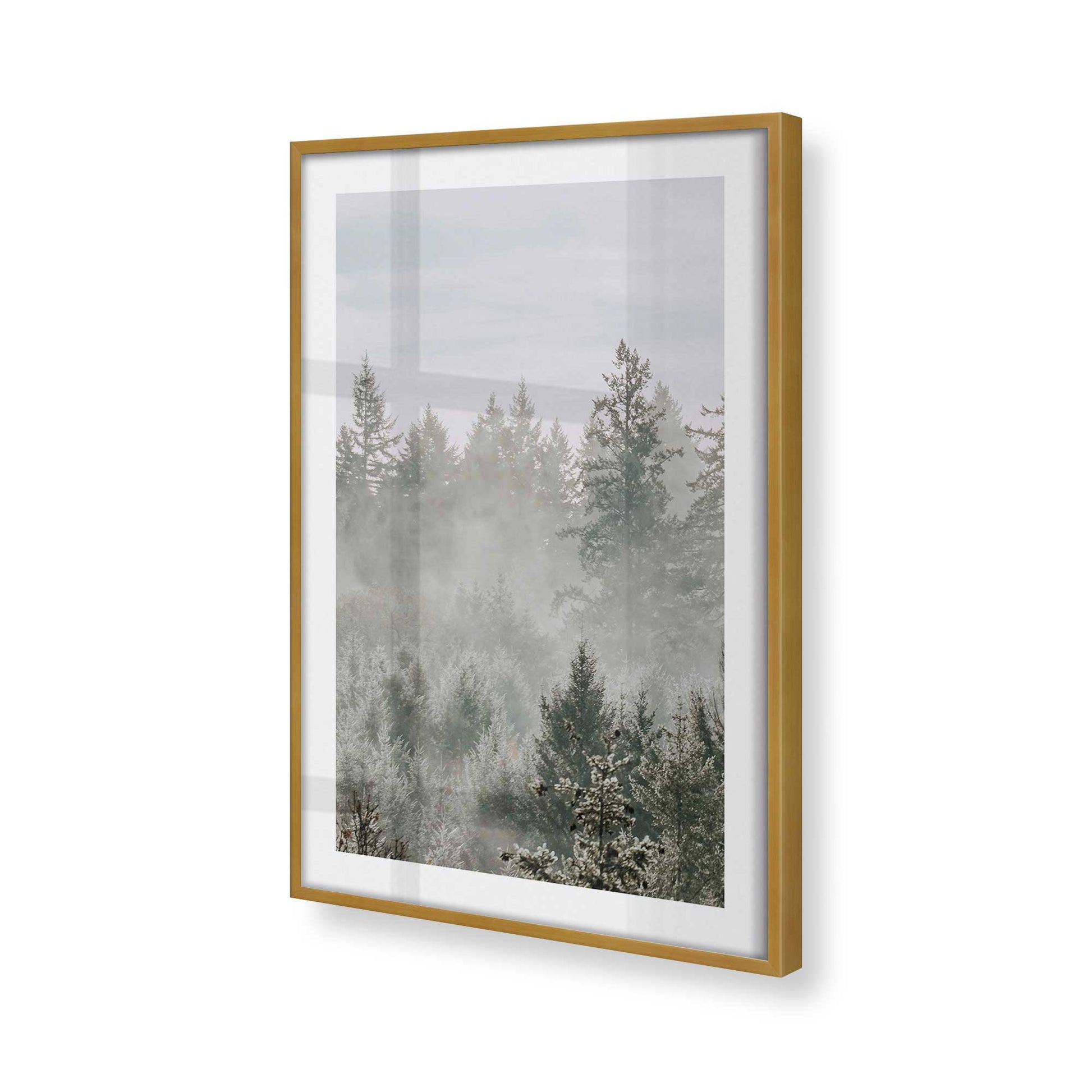 [Color:Polished Gold] Picture of art in a Polished Gold frame of the corner