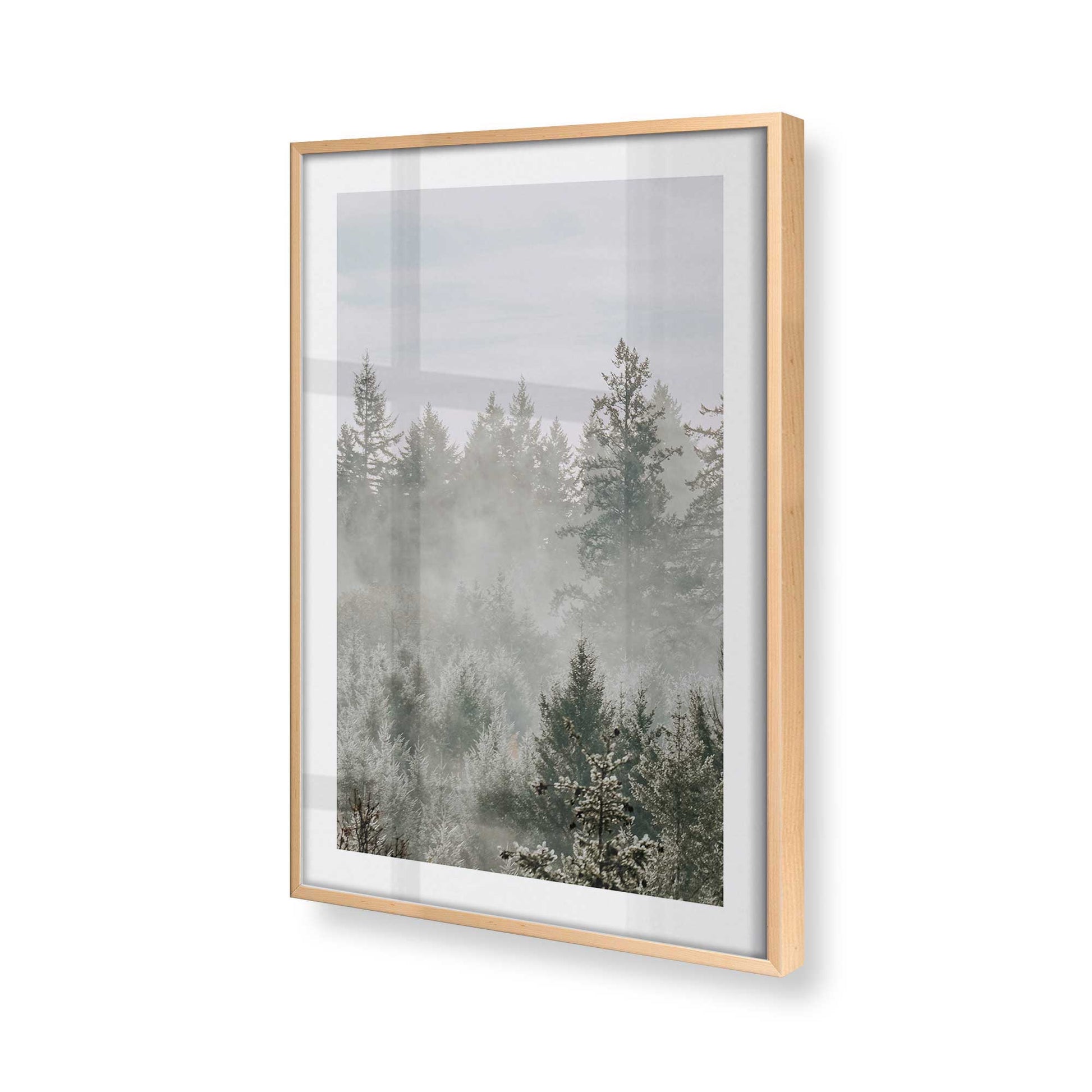 [Color:Raw Maple] Picture of art in a Raw Maple frame of the corner