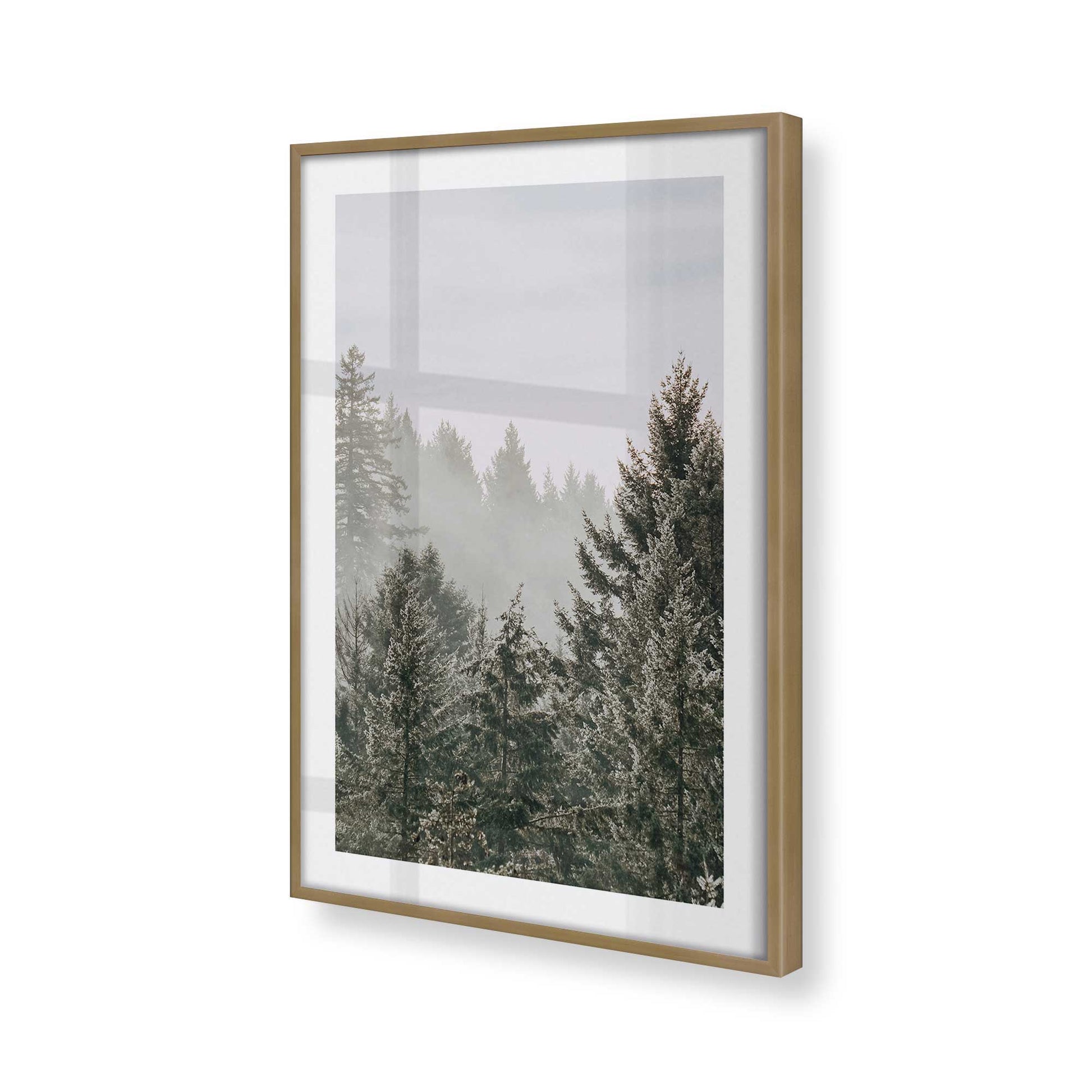 [Color:Brushed Gold] Picture of art in a Brushed Gold frame of the corner