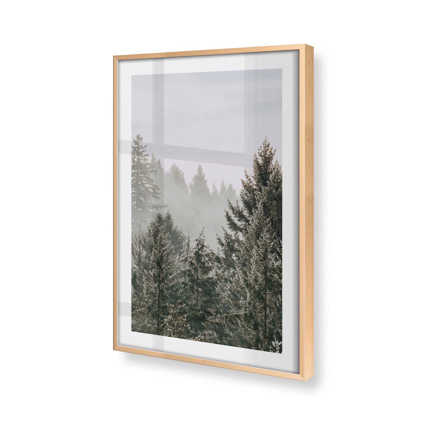 [Color:Raw Maple] Picture of art in a Raw Maple frame of the corner