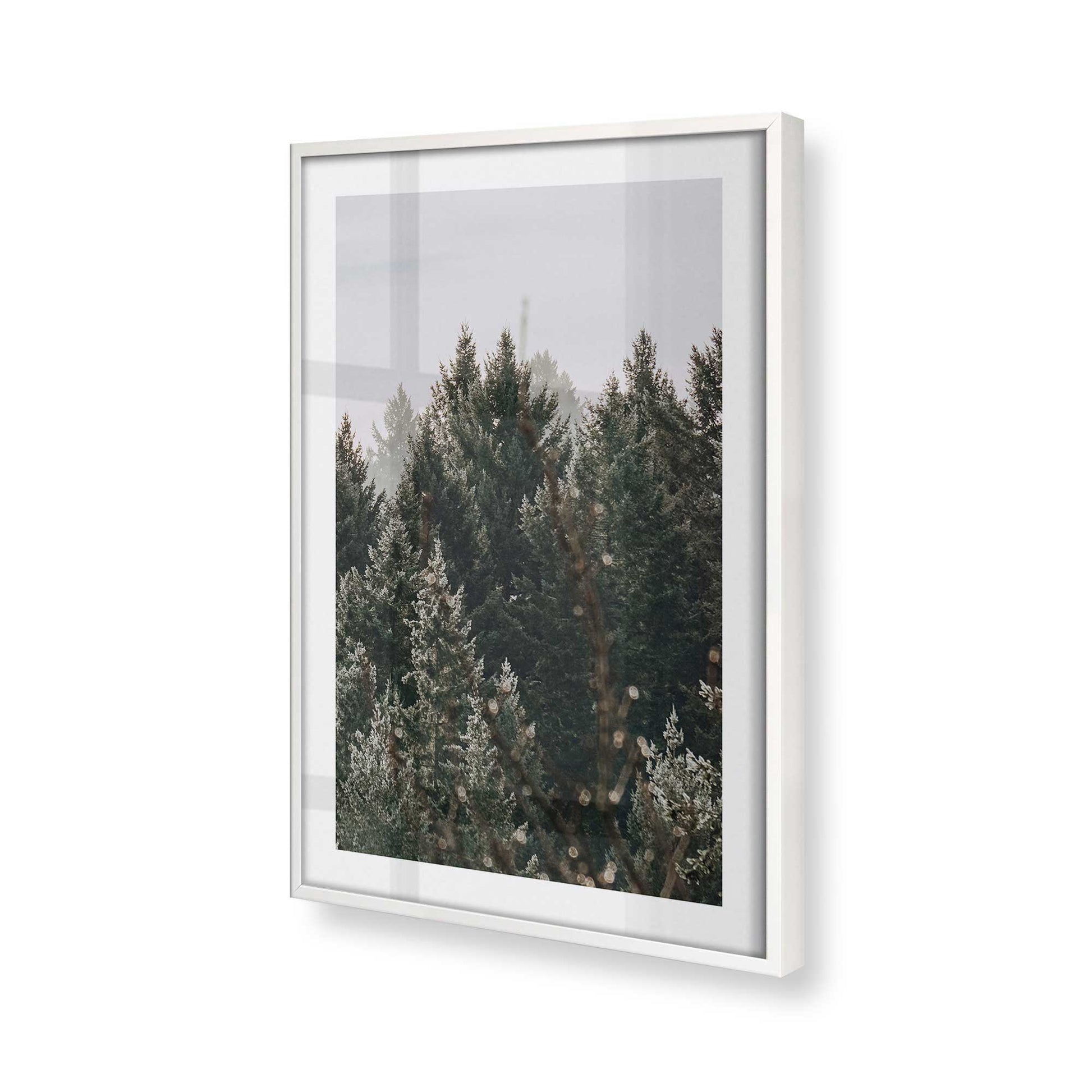 [Color:Opaque White] Picture of art in a Opaque White frame of the corner