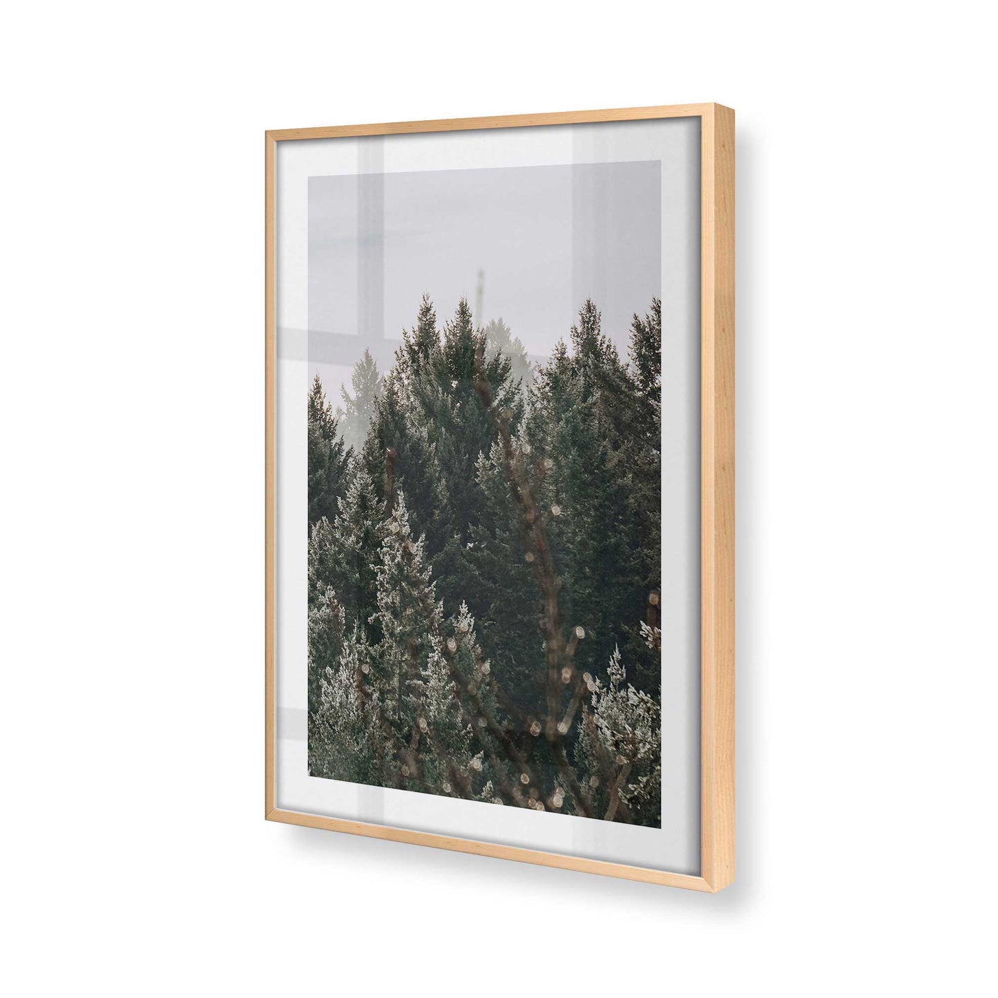 [Color:Raw Maple] Picture of art in a Raw Maple frame of the corner