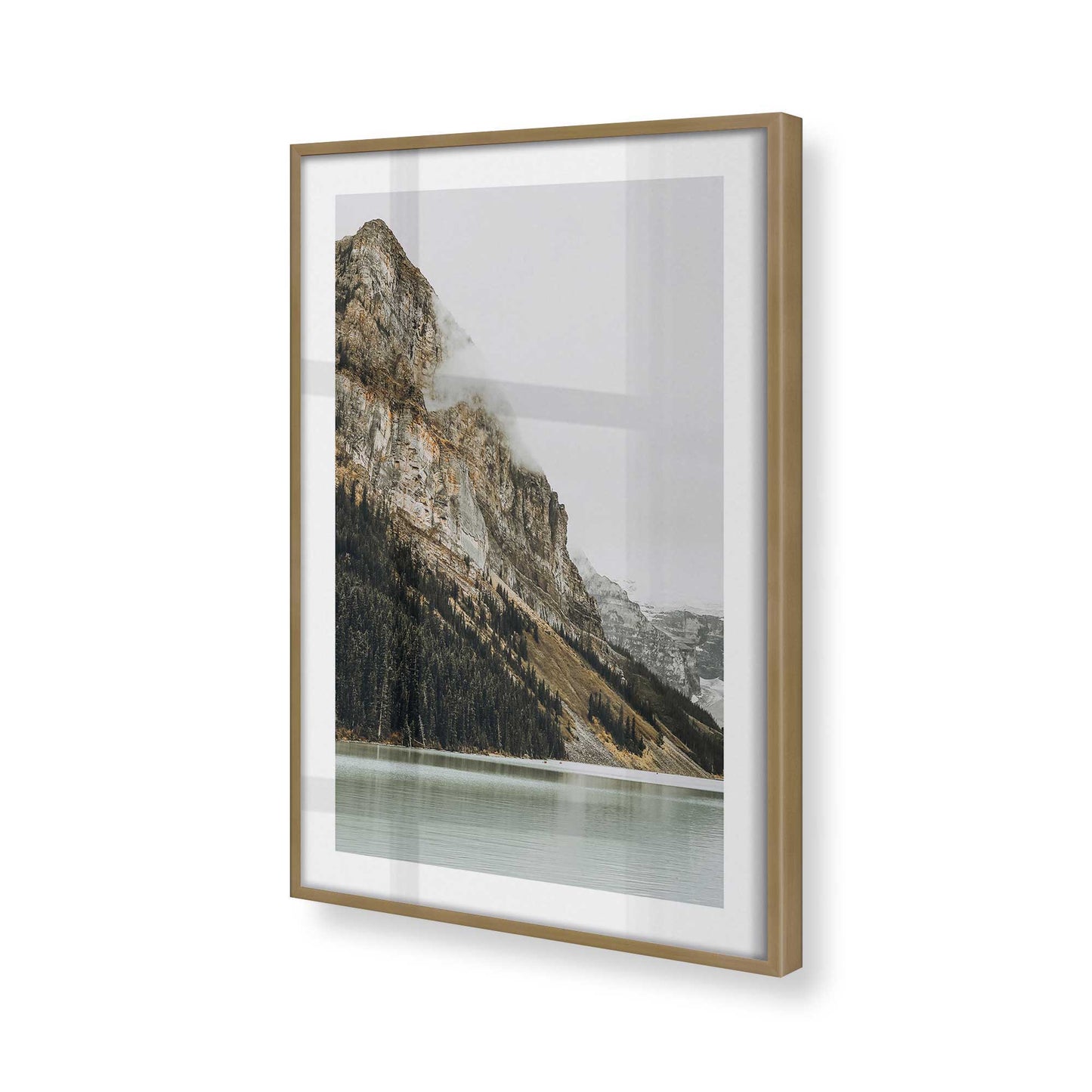 [Color:Brushed Gold] Picture of art in a Brushed Gold frame of the corner