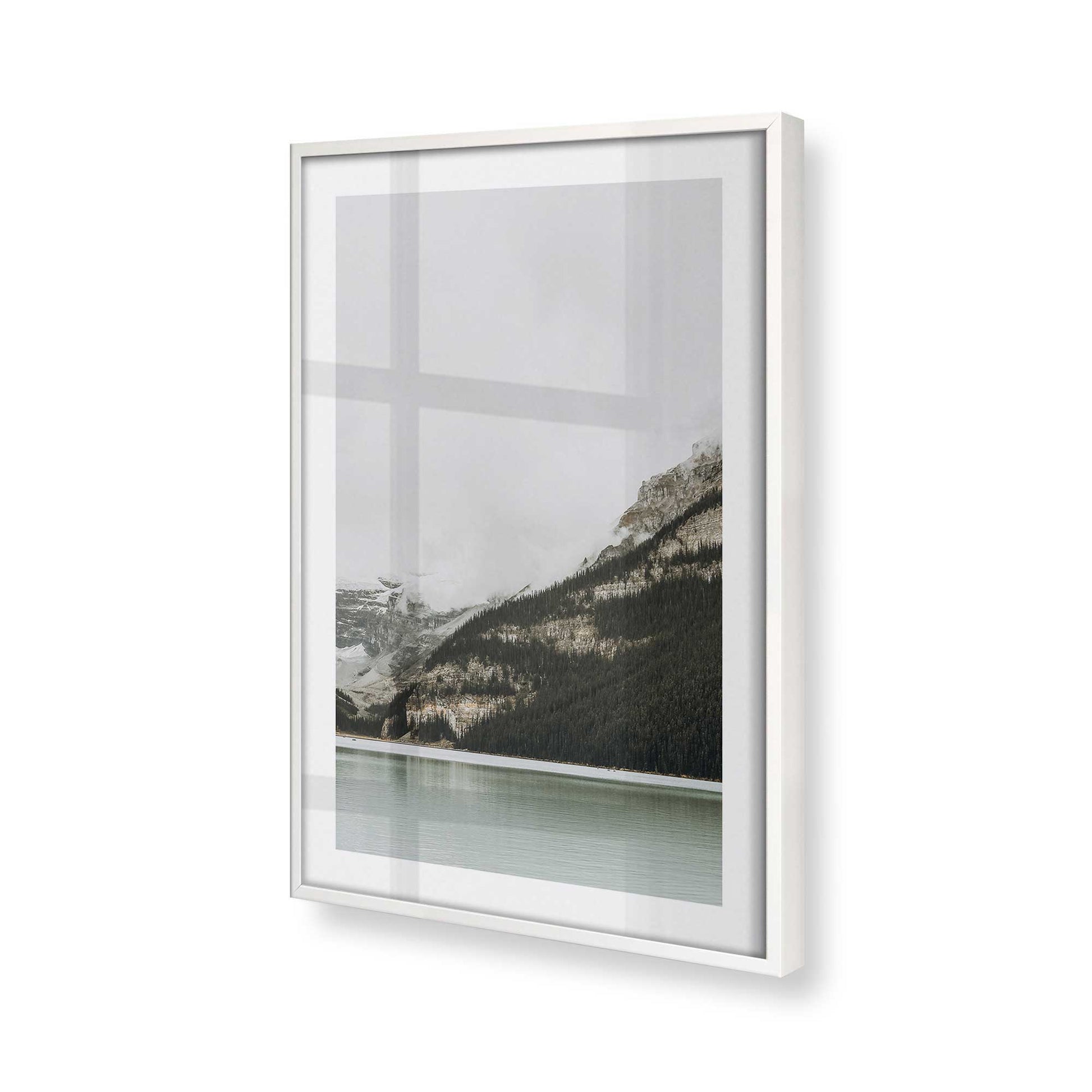 [Color:Opaque White] Picture of art in a Opaque White frame of the corner