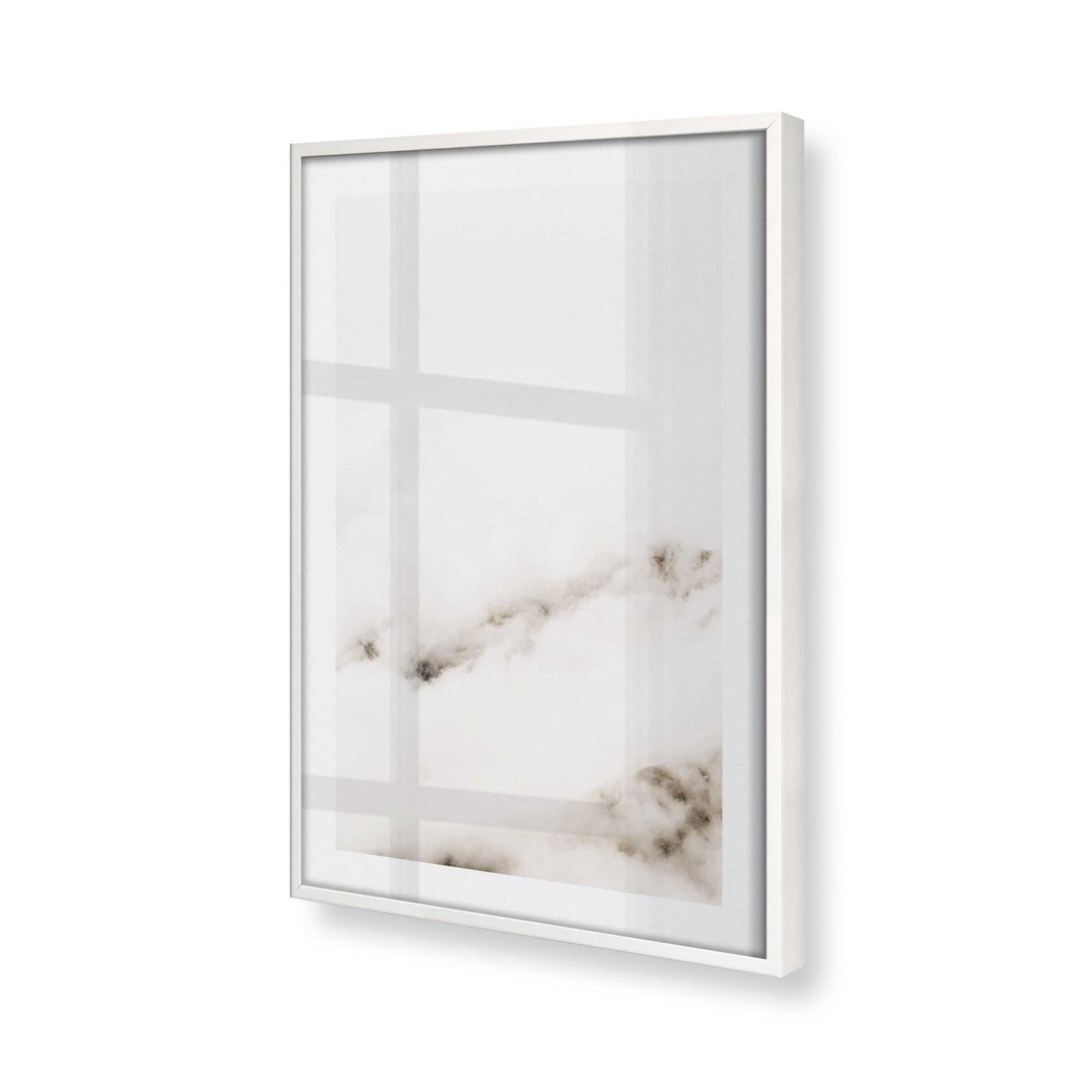 [Color:Opaque White] Picture of art in a Opaque White frame of the corner