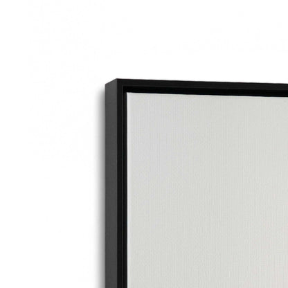 [Color:Satin Black] Picture of art in a Satin Black frame at an angle