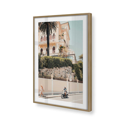 [Color:Brushed Gold] Picture of art in a Brushed Gold frame of the corner