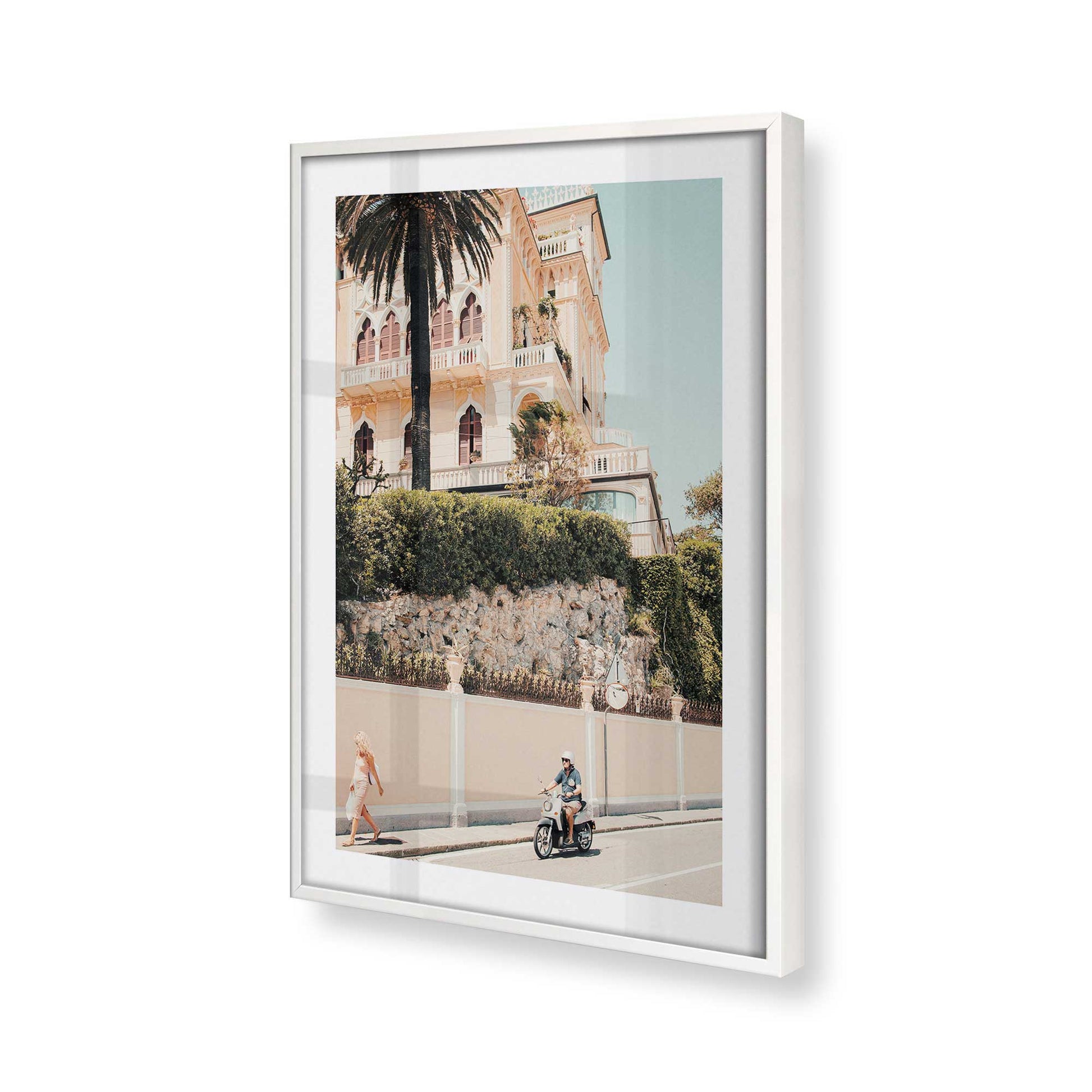 [Color:Opaque White] Picture of art in a Opaque White frame of the corner