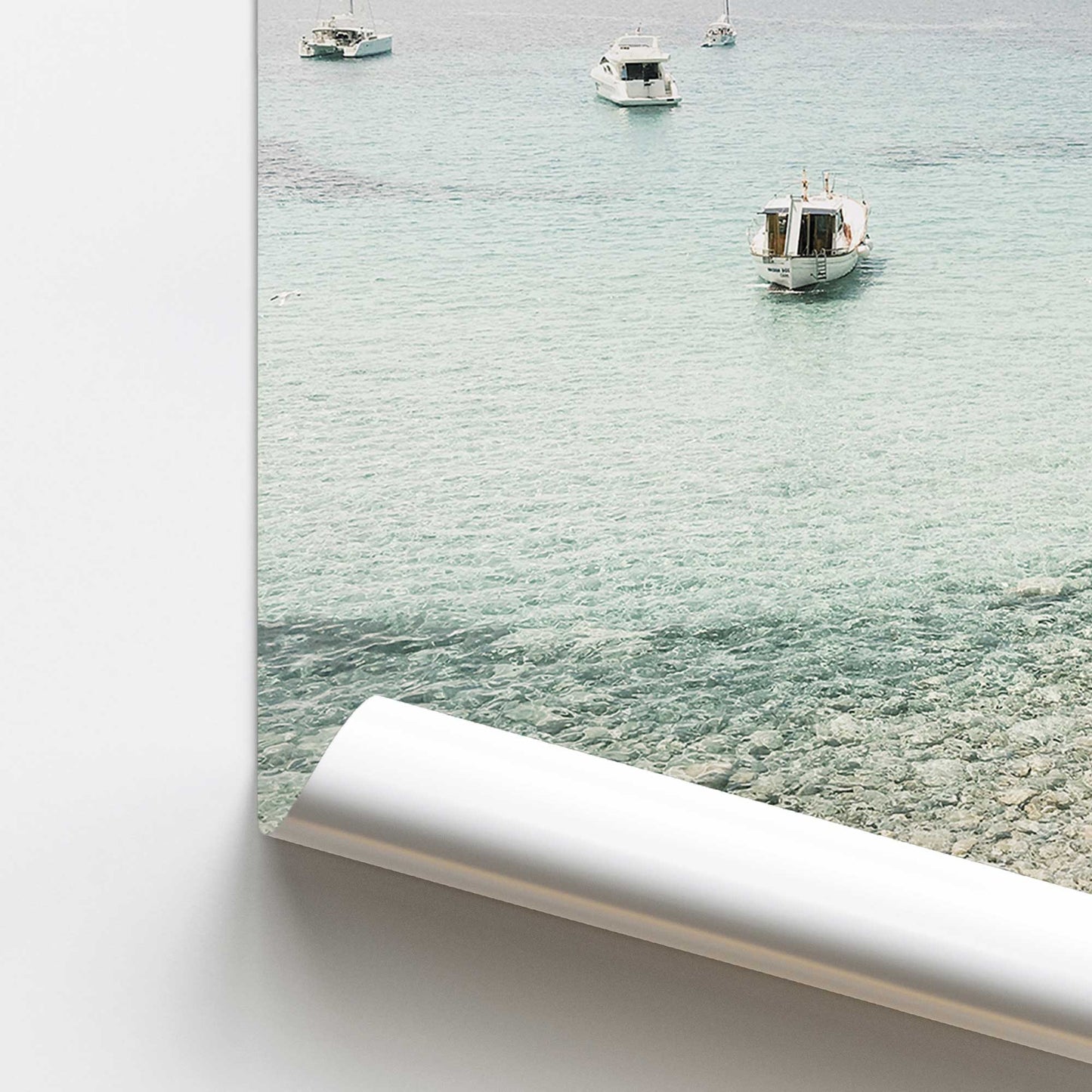 Peaceful Ocean Cove Promotional Rolled Print