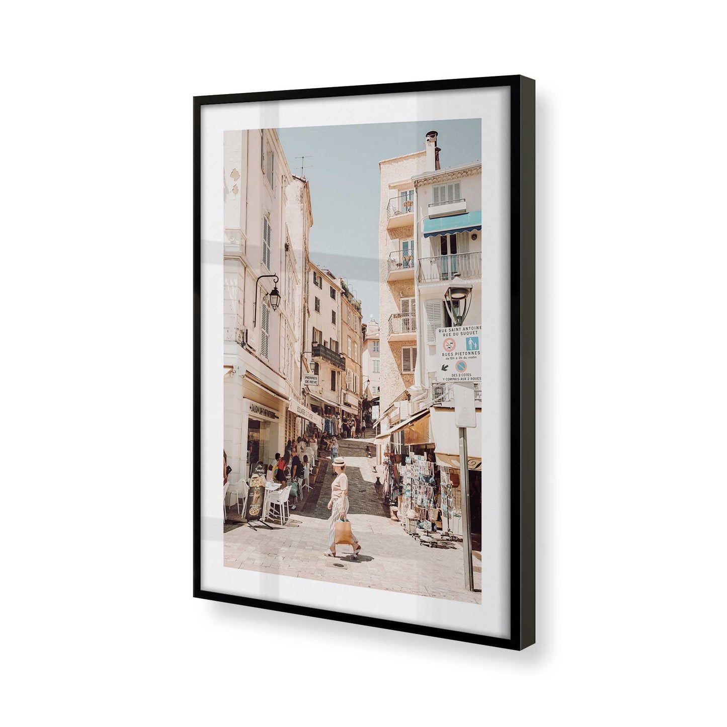 [Color:Satin Black] Picture of art in a Satin Black frame of the corner