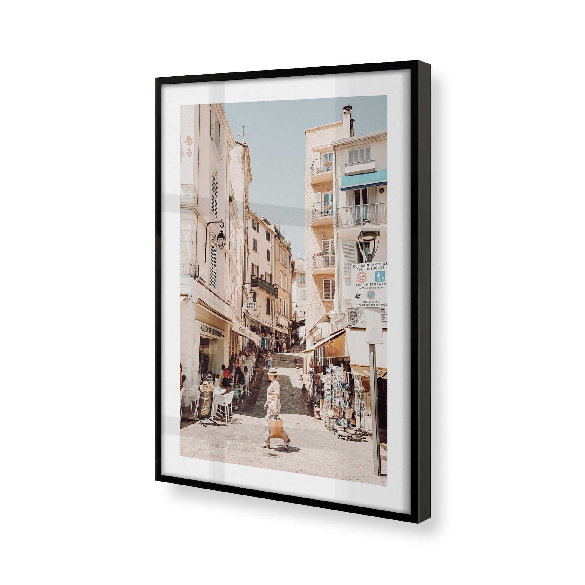 [Color:Satin Black] Picture of art in a Satin Black frame of the corner