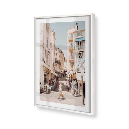 [Color:Opaque White] Picture of art in a Opaque White frame of the corner