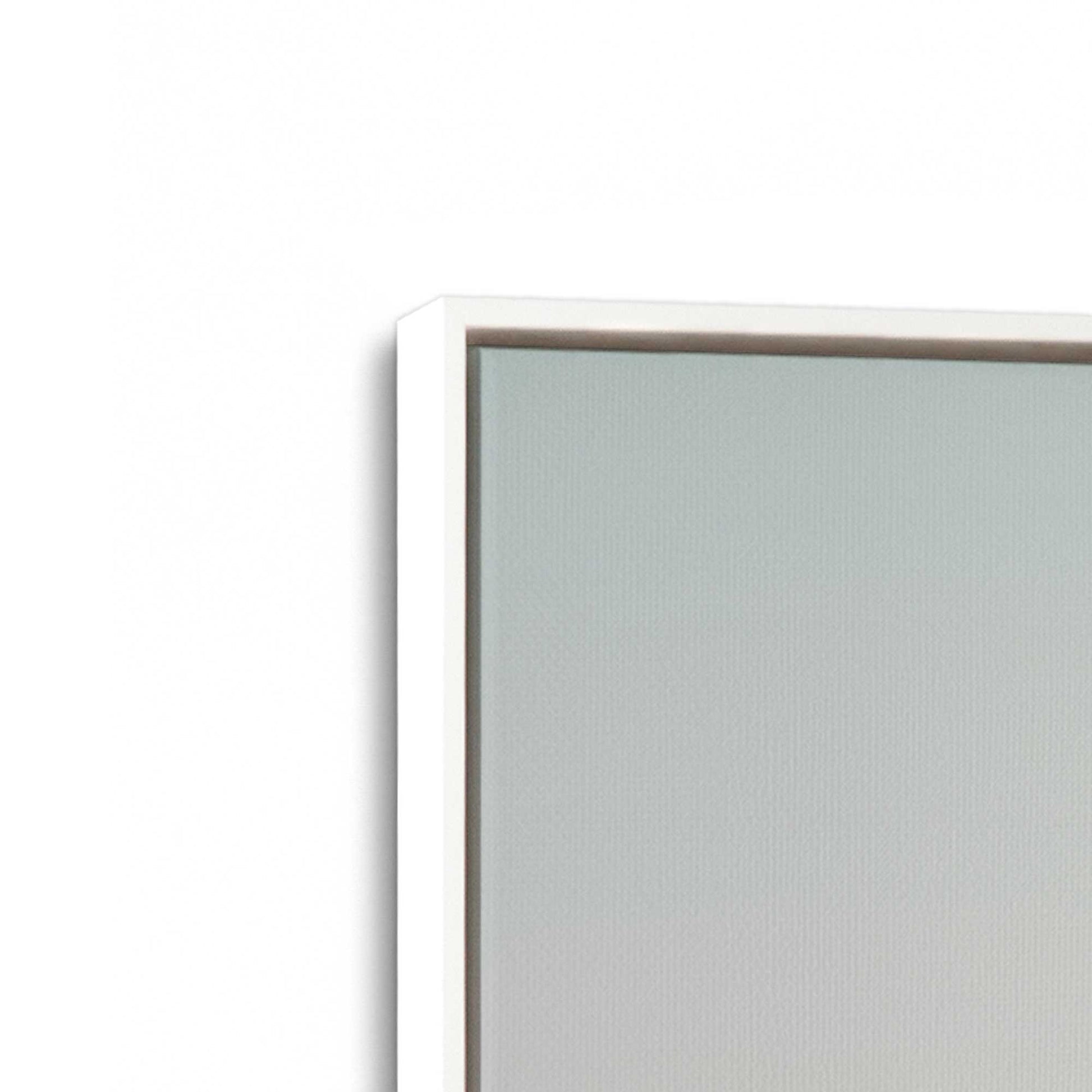 [Color:Opaque White] Picture of art in a White frame at an angle