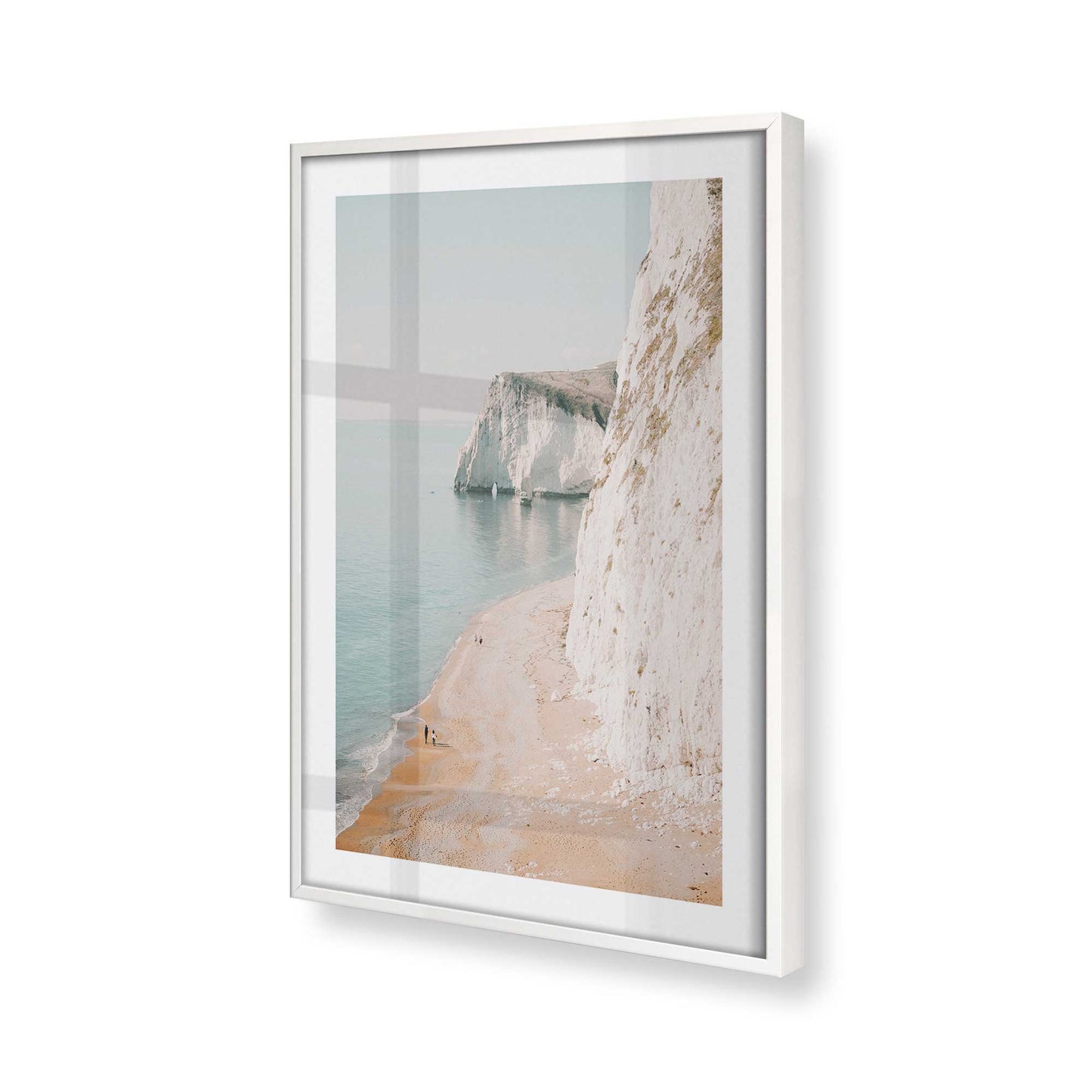 [Color:Opaque White] Picture of art in a Opaque White frame of the corner