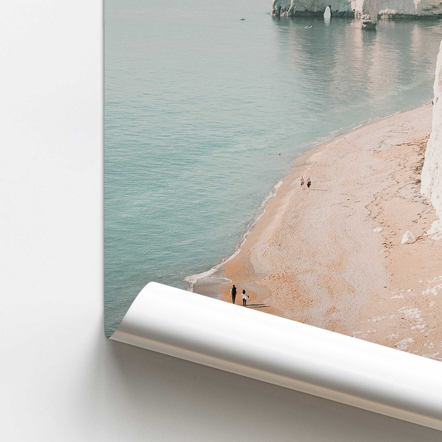 Coastal Cliffside Walk Promotional Rolled Print