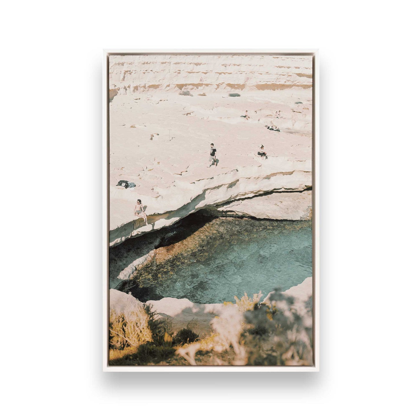 [Color:Opaque White] Picture of art in a White frame