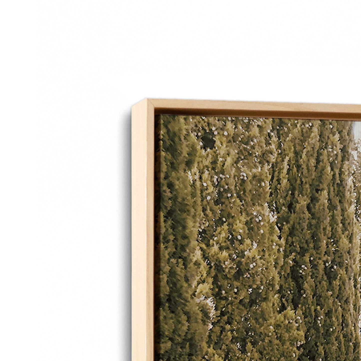 [Color:American Maple] Picture of art in a American Maple frame at an angle