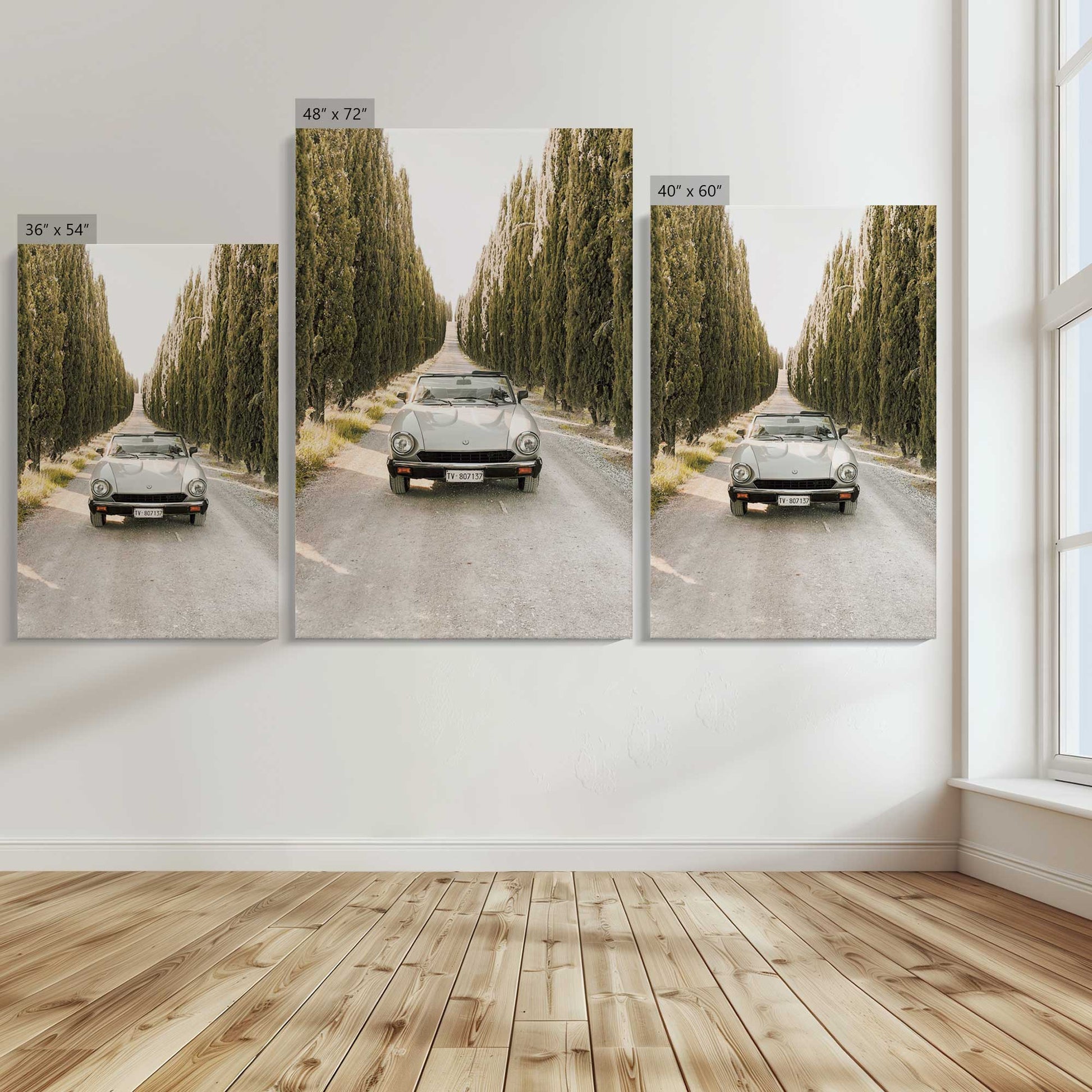 [Color:Stretched Canvas], Image showing the size comparisons