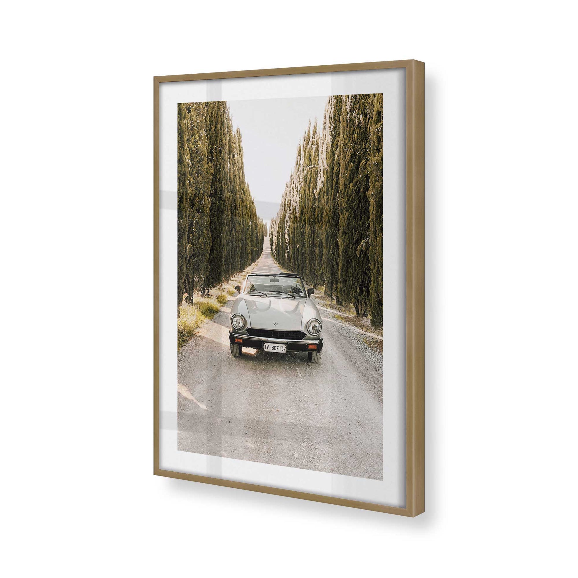 [Color:Brushed Gold] Picture of art in a Brushed Gold frame of the corner