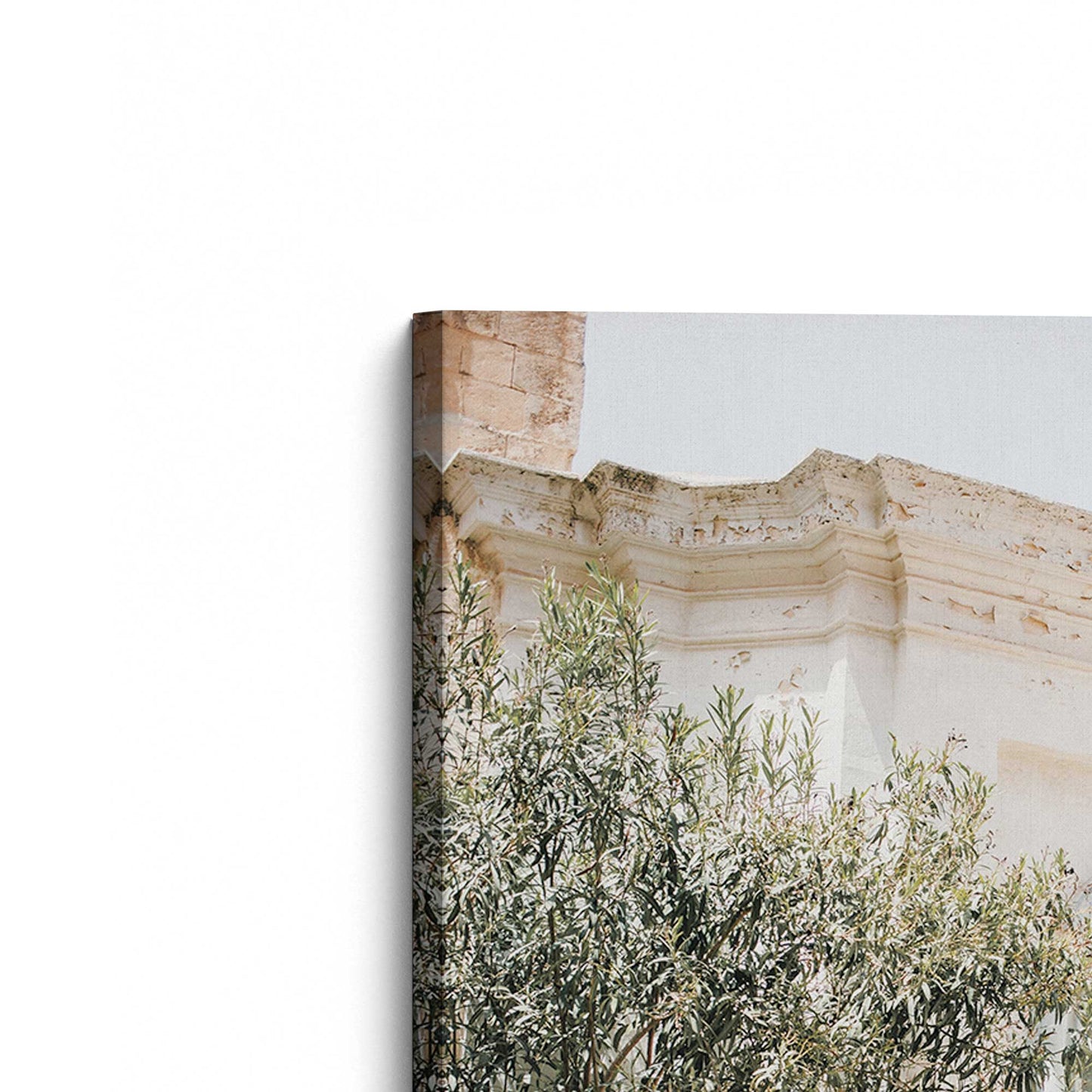 [Color:Stretched Canvas], Picture of the corner of the art