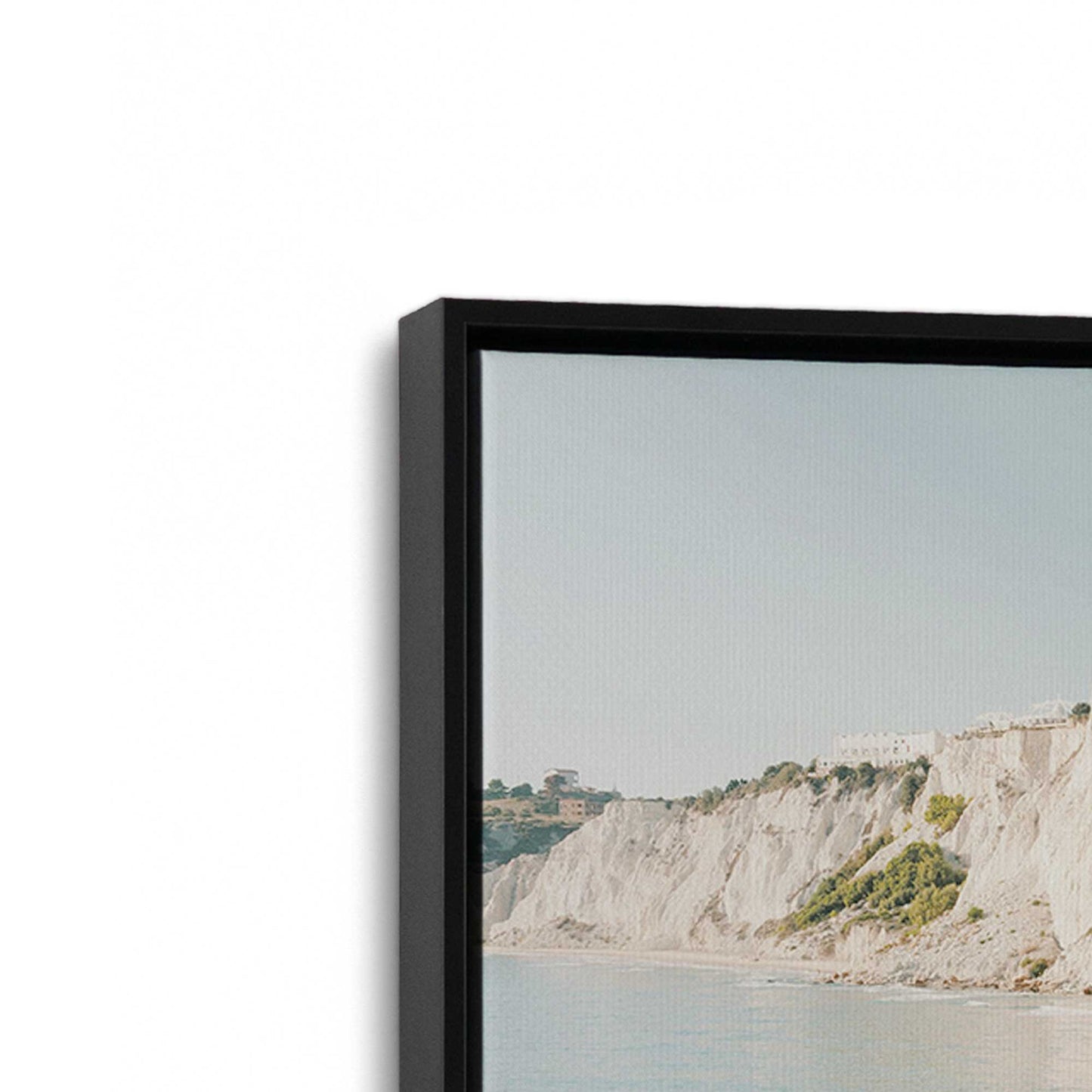 [Color:Satin Black] Picture of art in a Satin Black frame at an angle