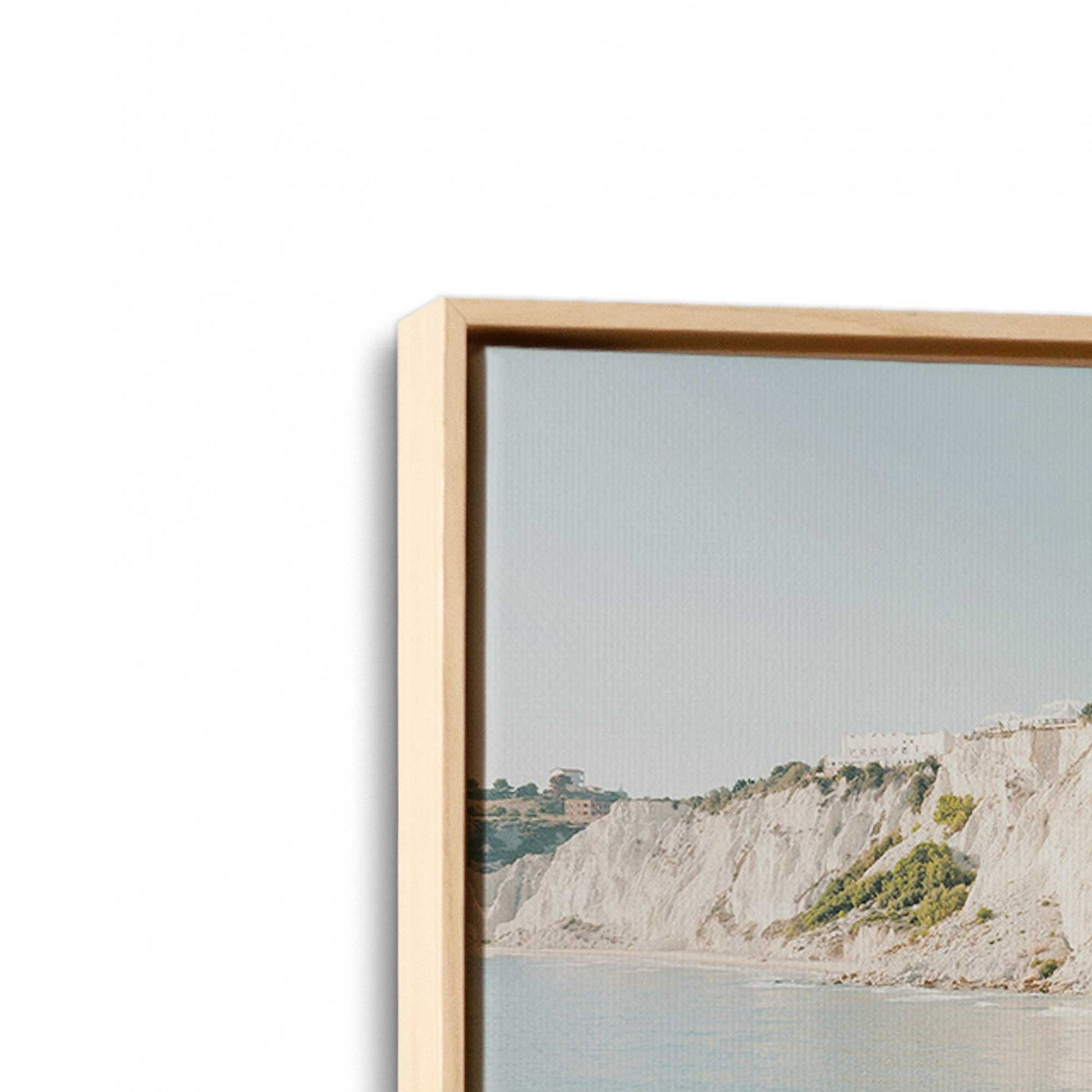 [Color:American Maple] Picture of art in a American Maple frame at an angle