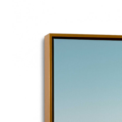 [Color:Polished Gold] Picture of art in a Polished Gold frame at an angle