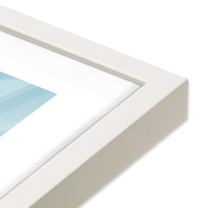 [Color:Opaque White] Picture of art in a Opaque White frame at an angle