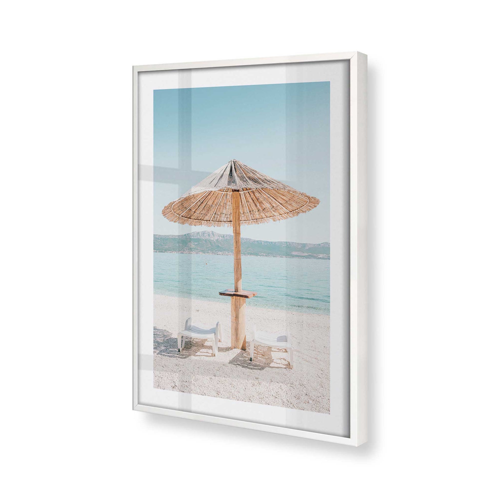 [Color:Opaque White] Picture of art in a Opaque White frame of the corner