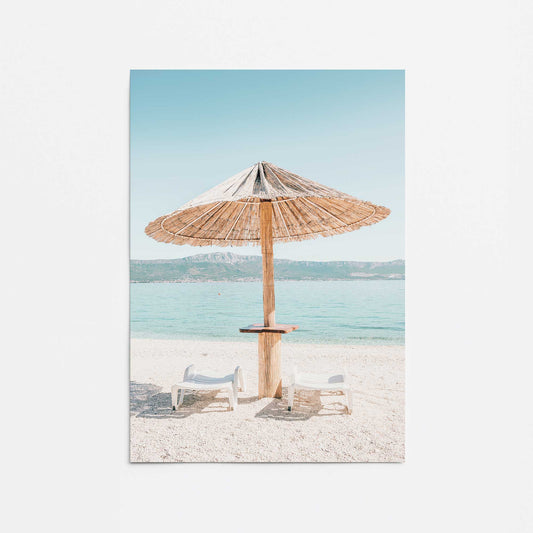 Beach Day Escape Promotional Rolled Print
