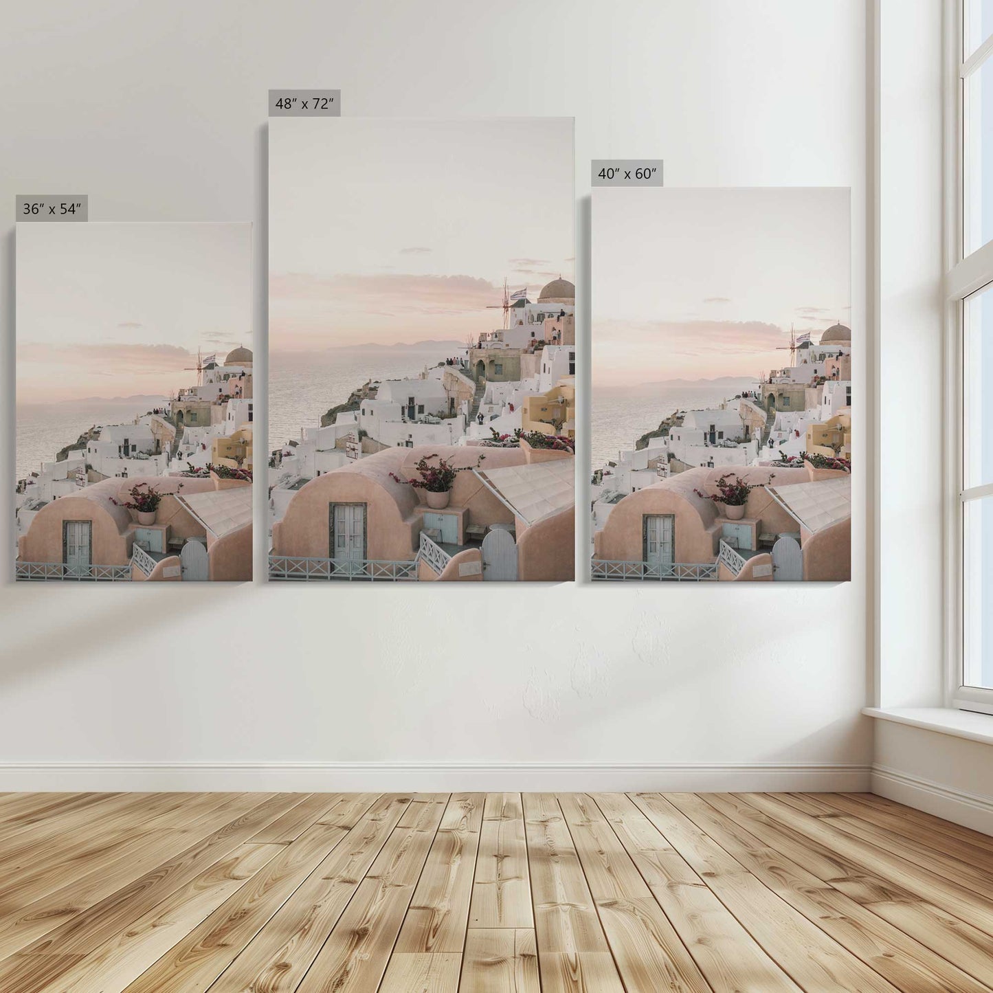 [Color:Stretched Canvas], Image showing the size comparisons