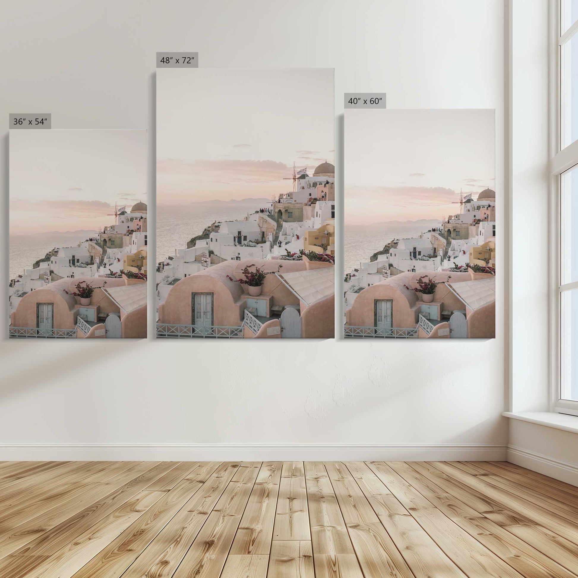 [Color:Stretched Canvas], Image showing the size comparisons