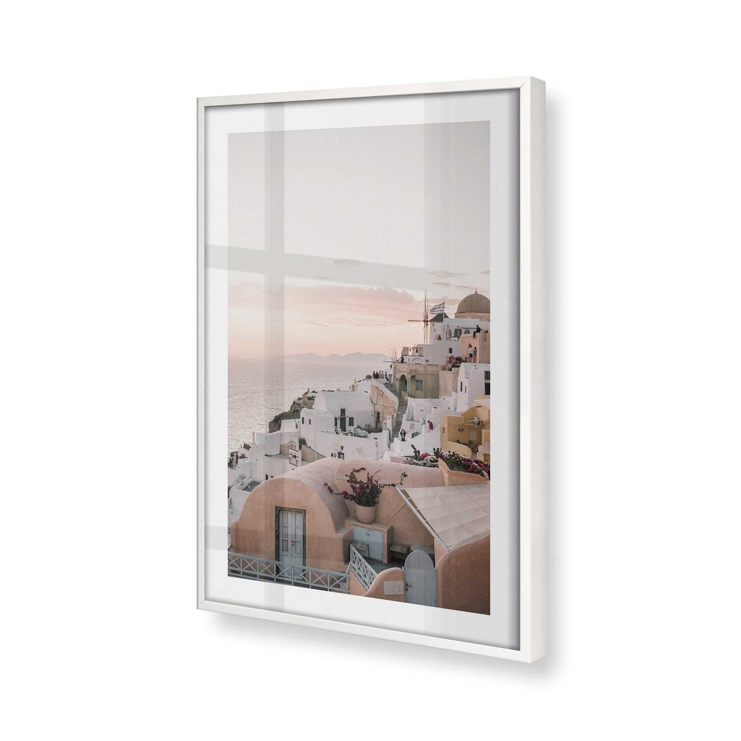 [Color:Opaque White] Picture of art in a Opaque White frame of the corner