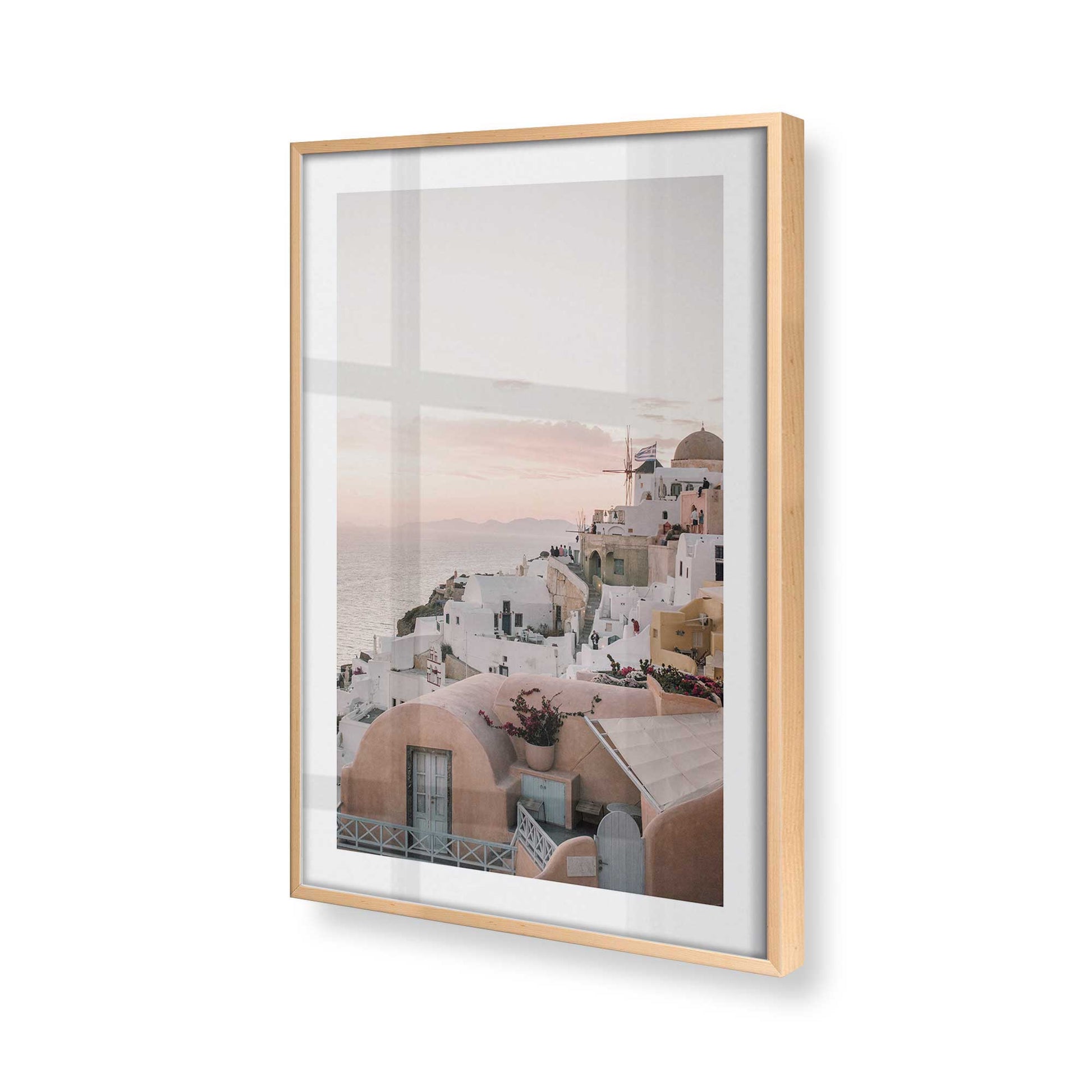 [Color:Raw Maple] Picture of art in a Raw Maple frame of the corner