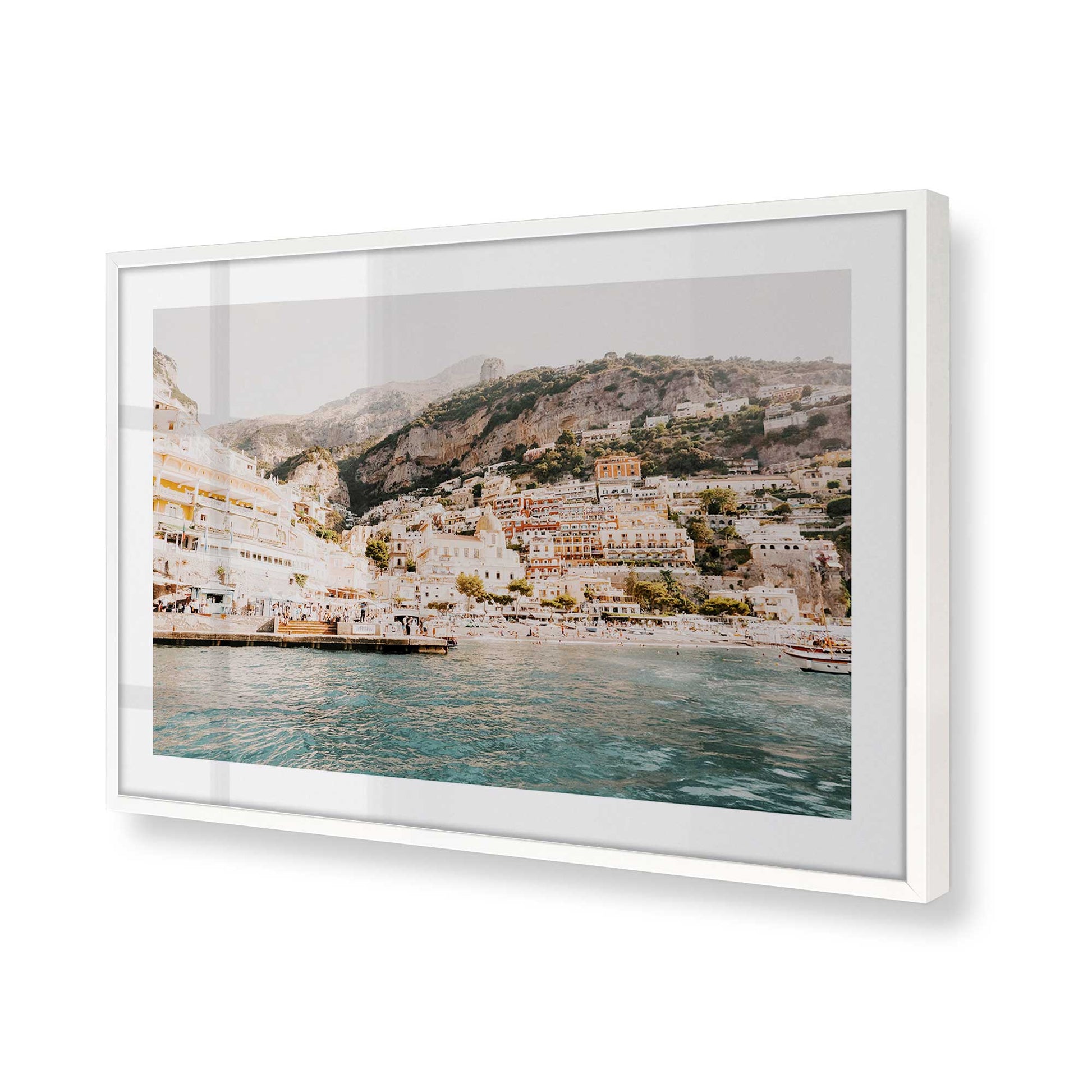 [Color:Opaque White] Picture of art in a Opaque White frame of the corner