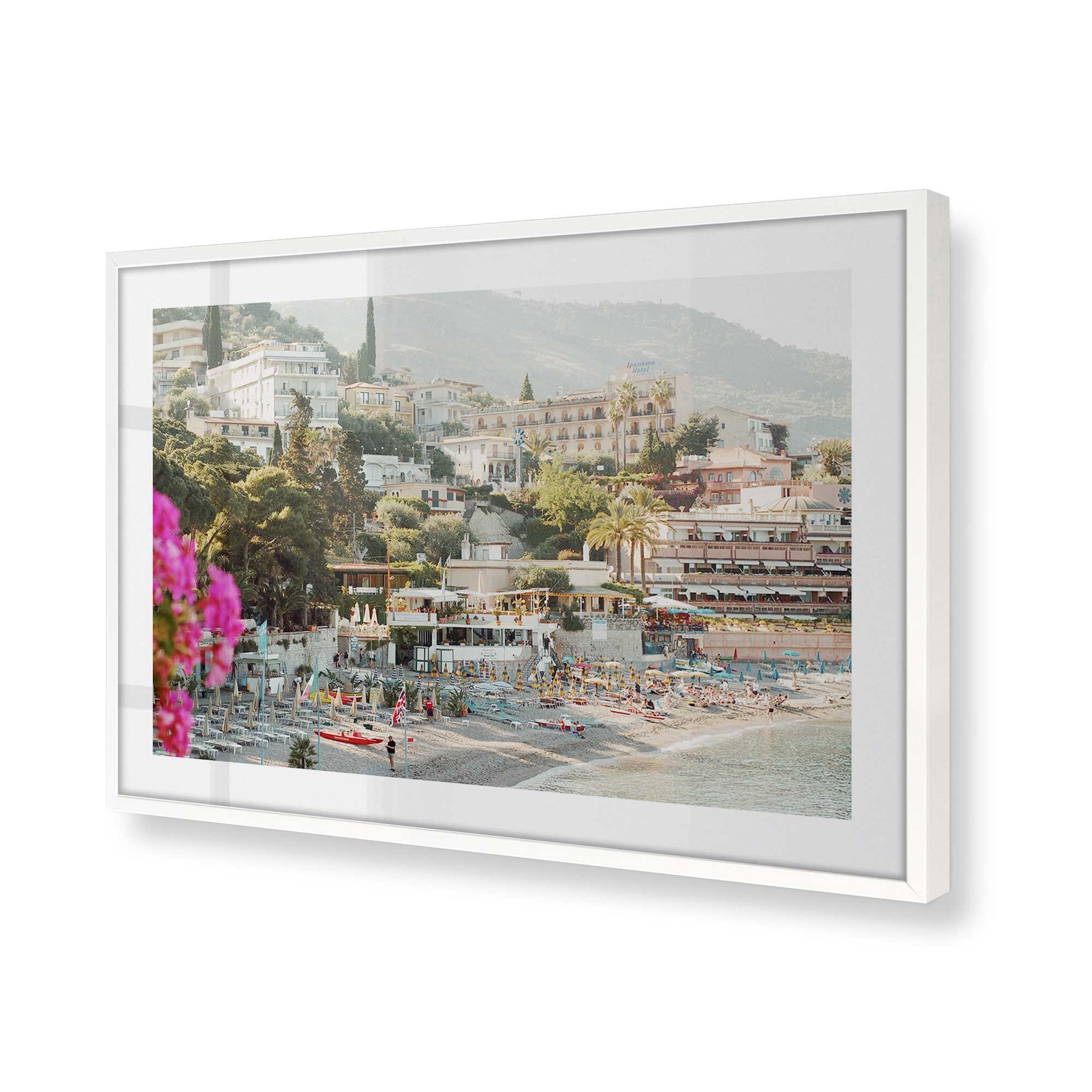 [Color:Opaque White] Picture of art in a Opaque White frame of the corner