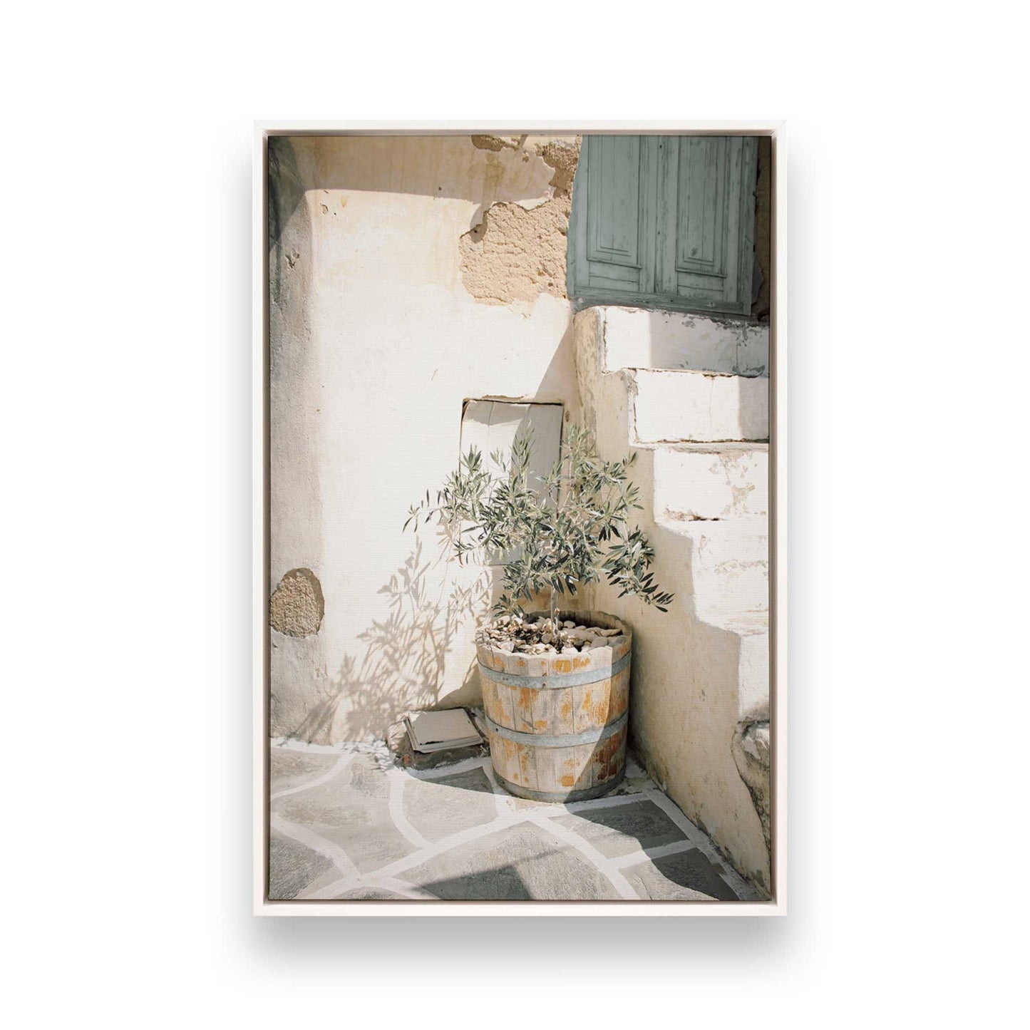 [Color:Opaque White] Picture of art in a White frame