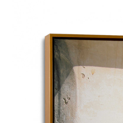 [Color:Polished Gold] Picture of art in a Polished Gold frame at an angle