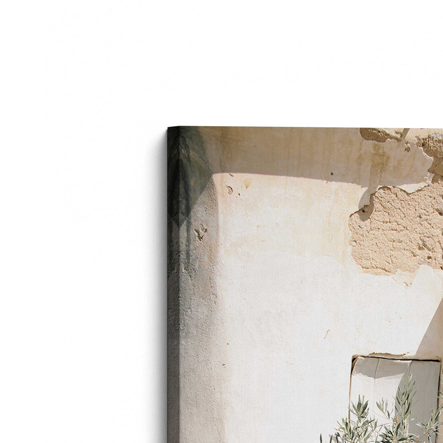 [Color:Stretched Canvas], Picture of the corner of the art