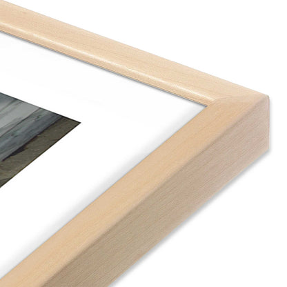 [Color:Raw Maple] Picture of art in a Raw Maple frame at an angle