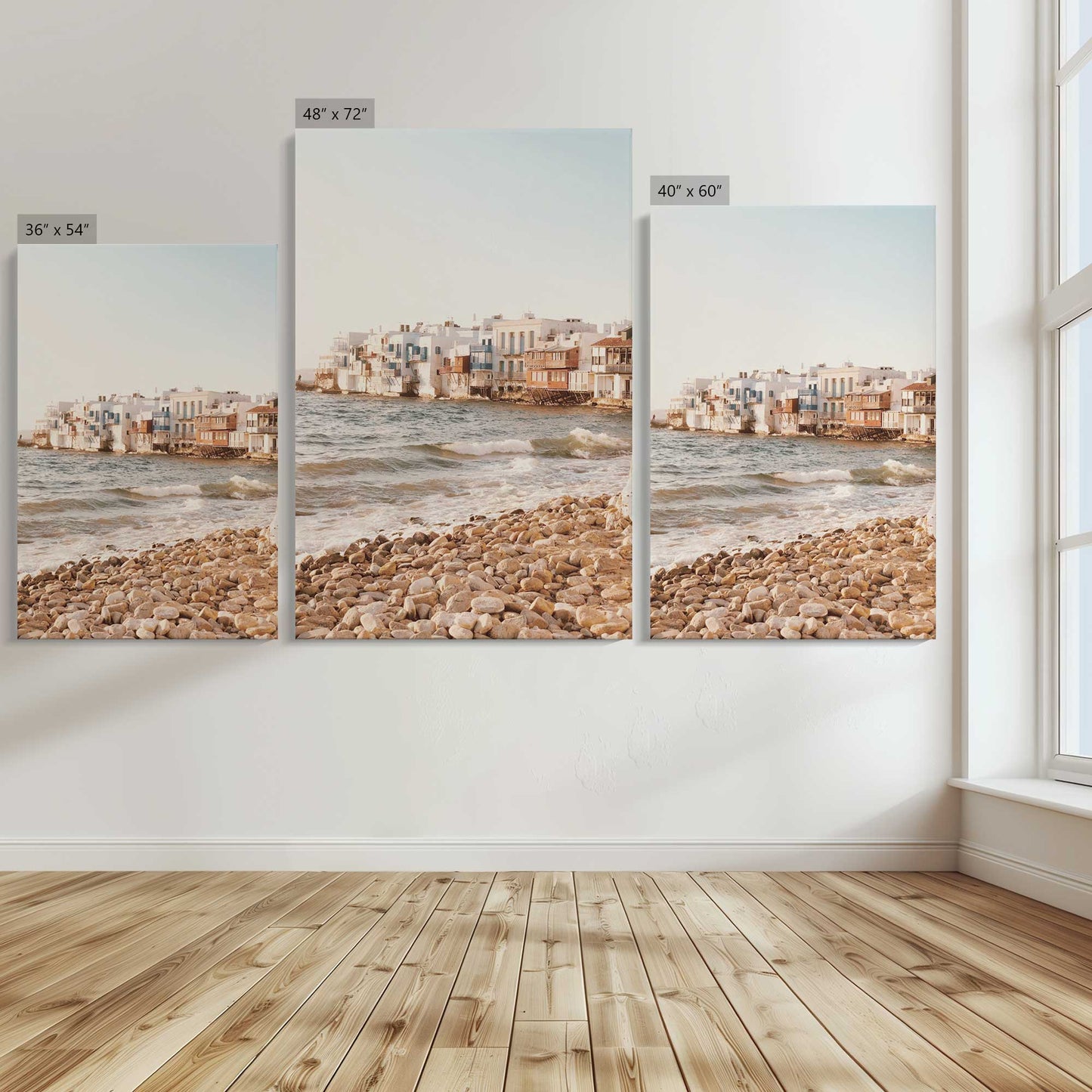 [Color:Stretched Canvas], Image showing the size comparisons