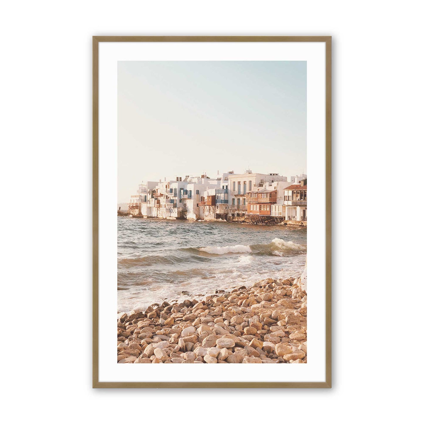 [Color:Brushed Gold] Picture of art in a Brushed Gold frame