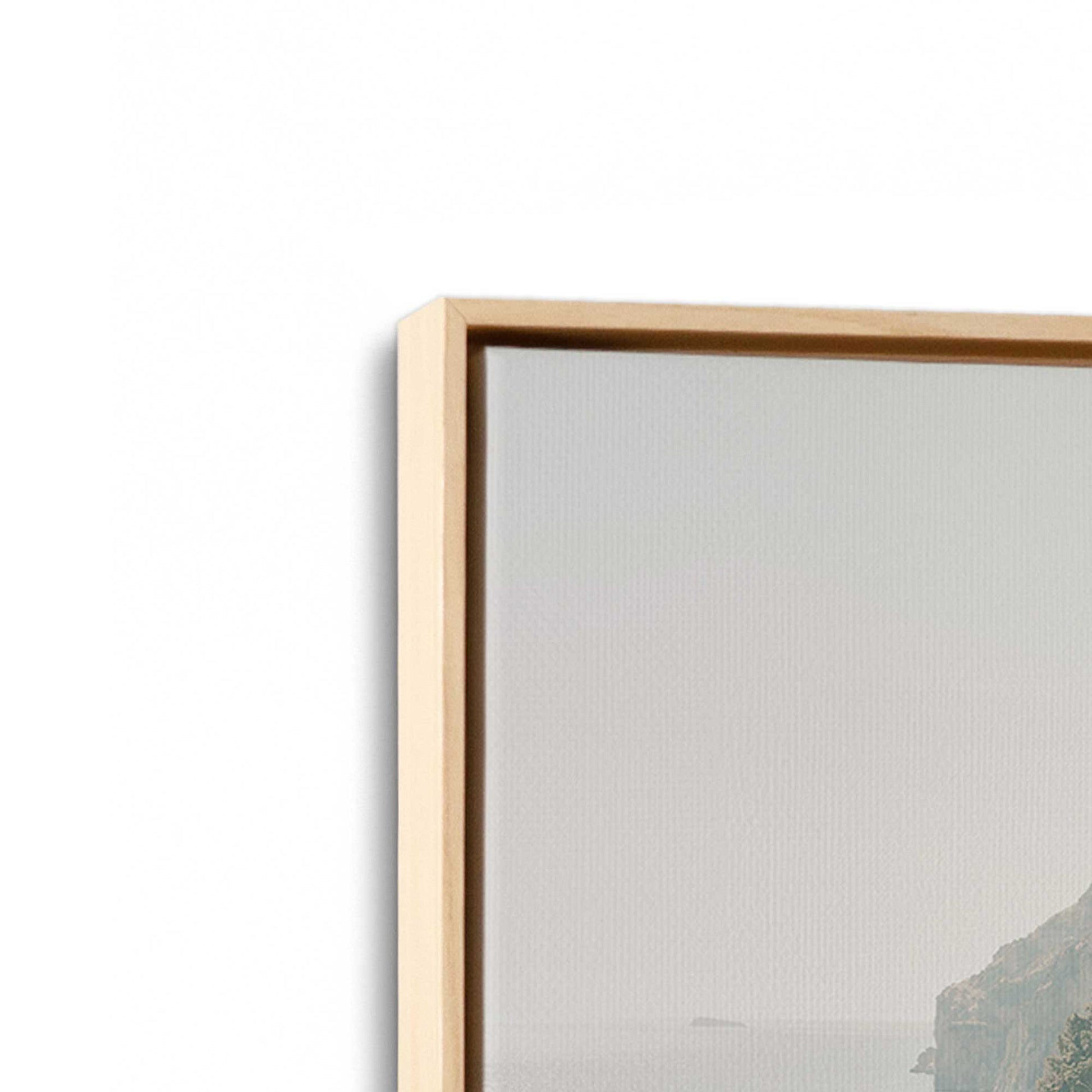 [Color:American Maple] Picture of art in a American Maple frame at an angle